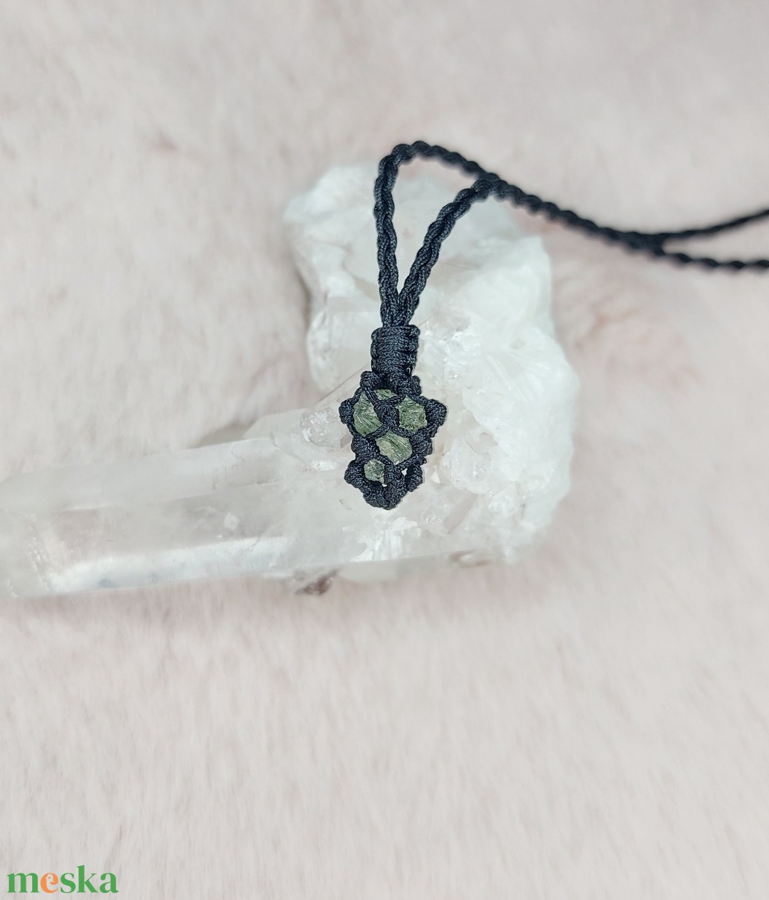 Moldavit nyaklánc, Moldavit ékszer - ékszer - nyaklánc - medálos nyaklánc - Meska.hu