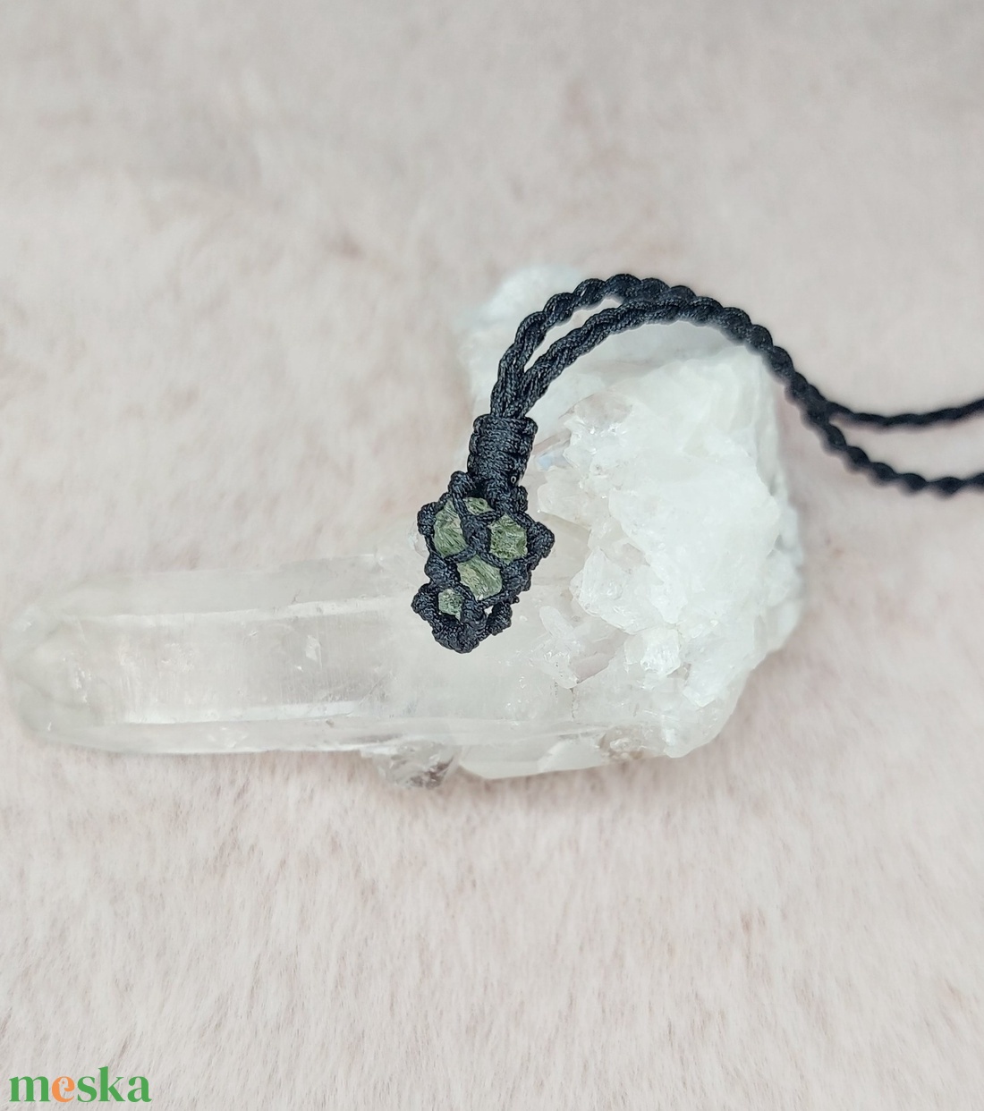 Moldavit nyaklánc, Moldavit ékszer - ékszer - nyaklánc - medálos nyaklánc - Meska.hu