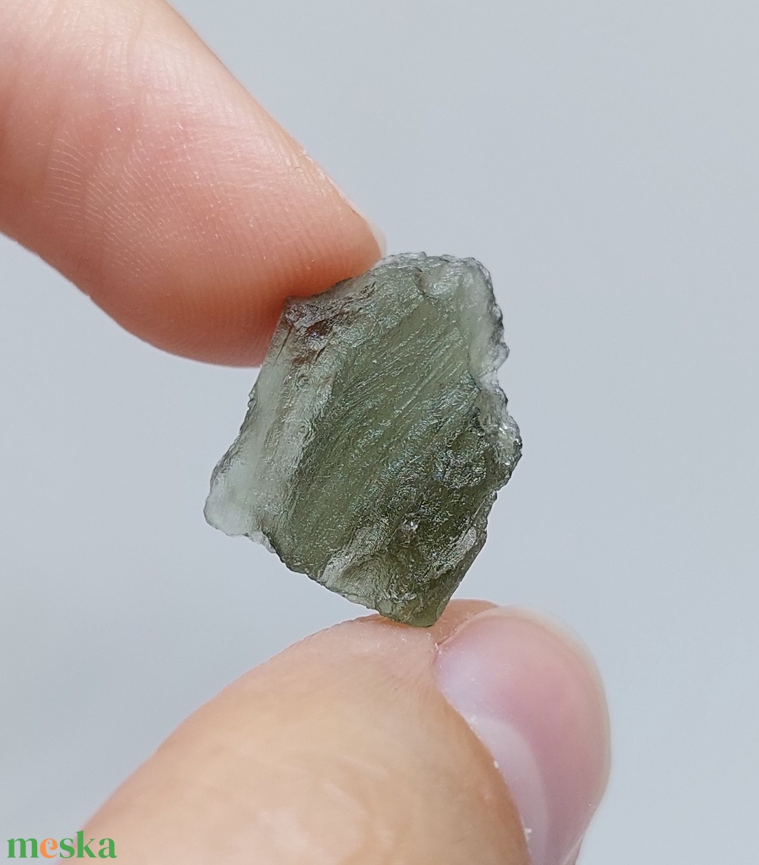 Moldavit / Moldavit nyaklánc / Moldavit ékszer (kivehető Moldavit) fonal Ásvány Szütyő nyaklánccal - ékszer - nyaklánc - medálos nyaklánc - Meska.hu