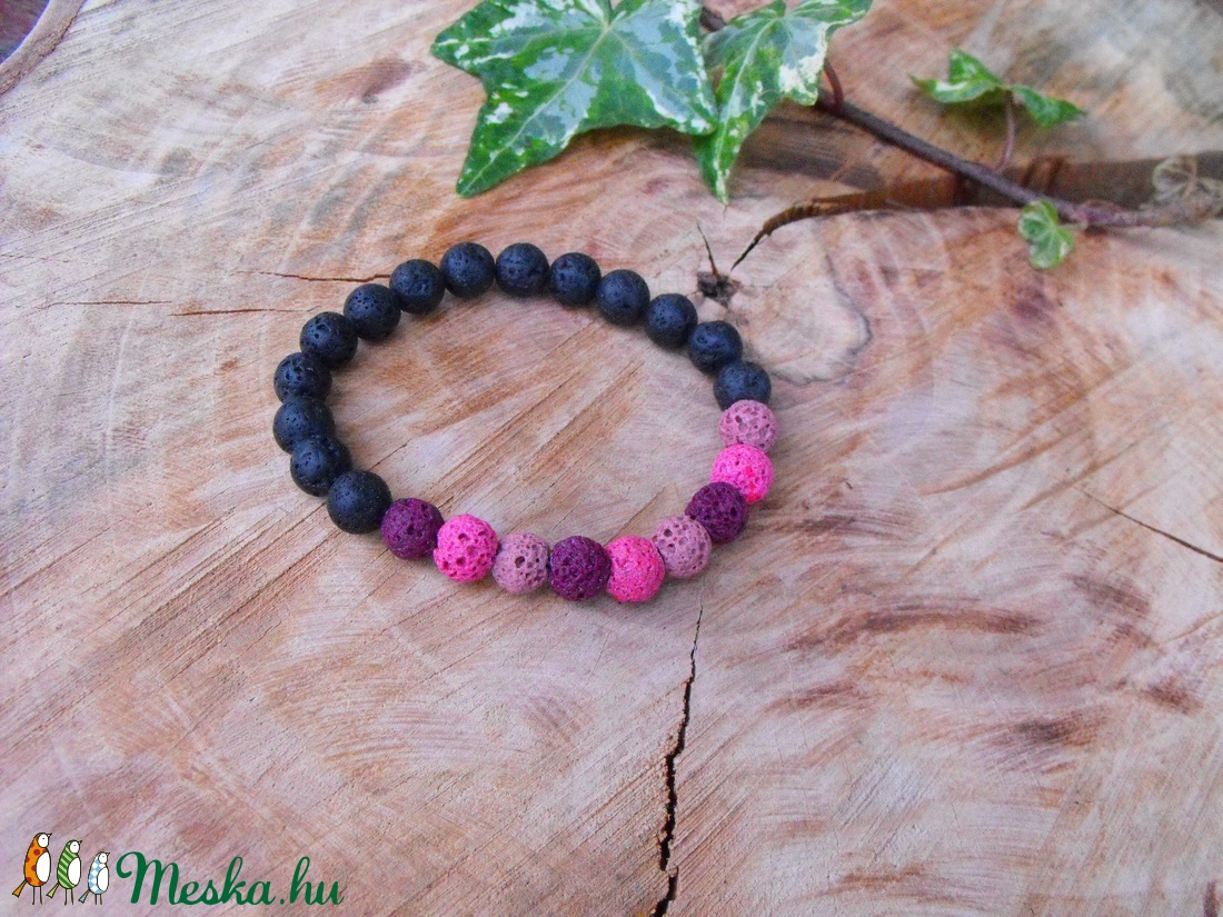 Színes lávakövek - ékszer - ékszerszett - Meska.hu