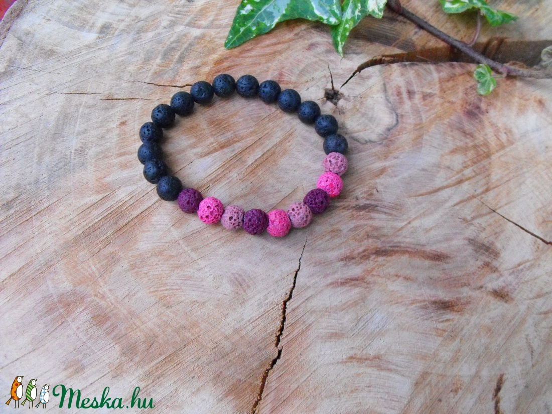 Színes lávakövek - ékszer - ékszerszett - Meska.hu