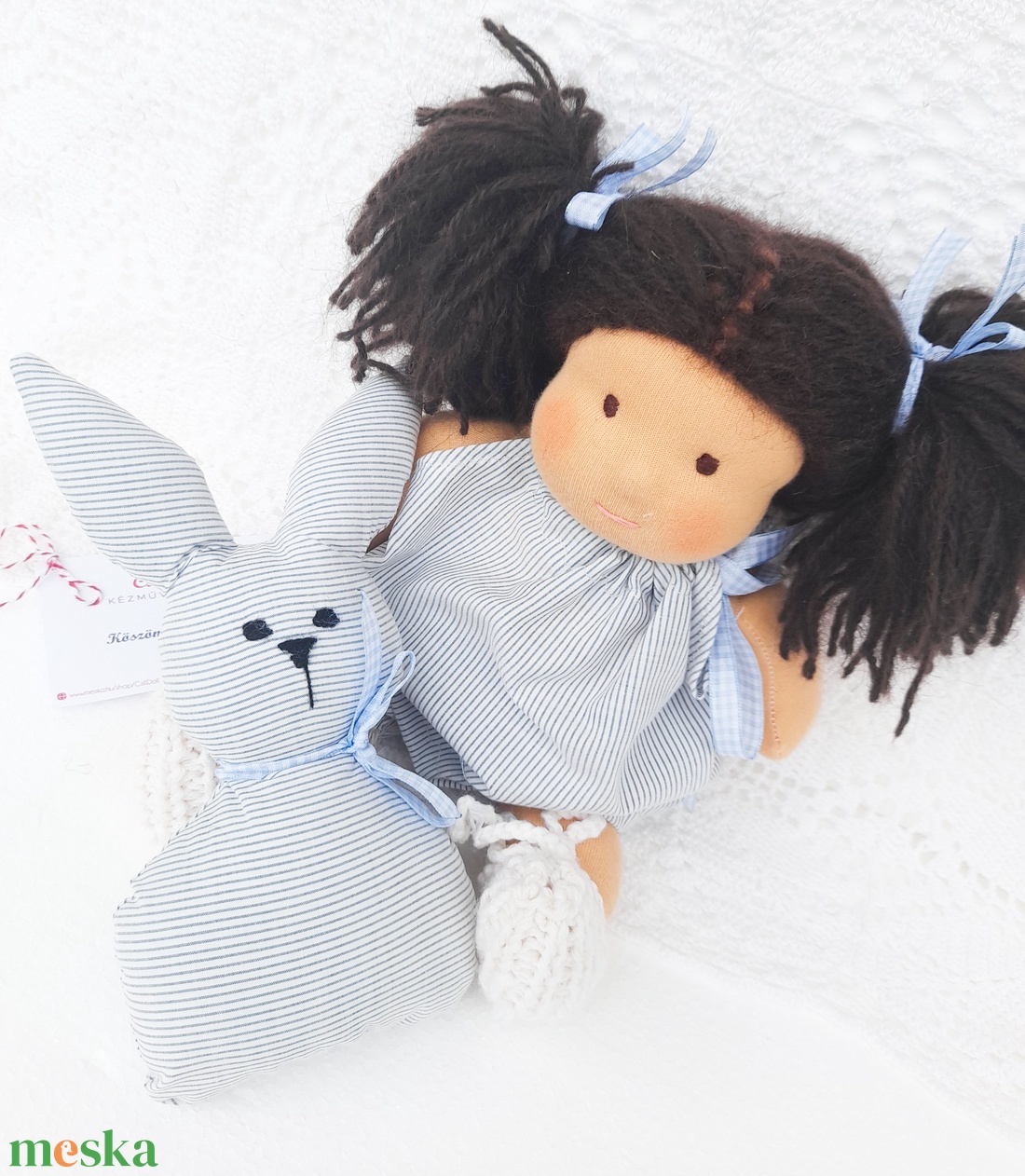 Édes kis Waldorf típusú baba keresi játszópajtását  - játék & sport - baba & babaház - öltöztethető baba - Meska.hu