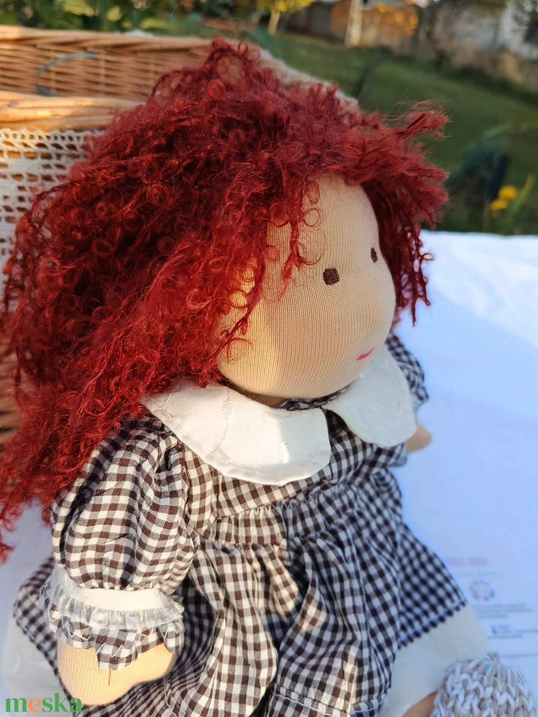 Édes kis bongyor szeretgetős Waldorf baba  - játék & sport - baba & babaház - öltöztethető baba - Meska.hu