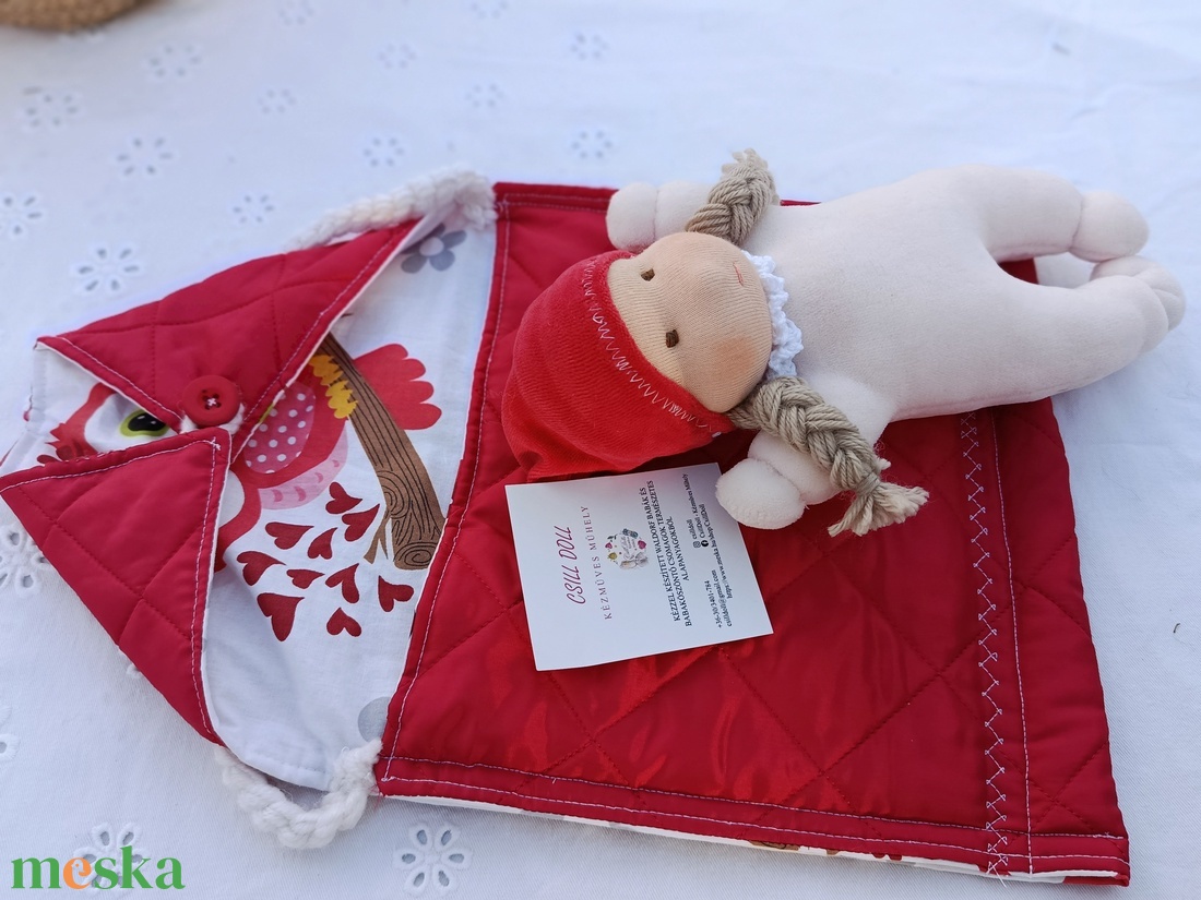 Karácsonyi csoda Hurcibálós Waldorf manóbaba - játék & sport - baba & babaház - babaruha, babakellék - Meska.hu