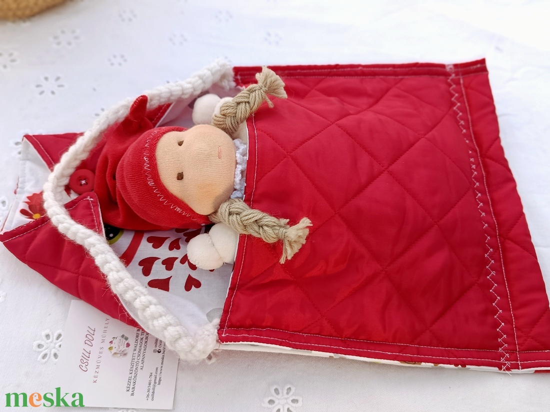 Karácsonyi csoda Hurcibálós Waldorf manóbaba - játék & sport - baba & babaház - babaruha, babakellék - Meska.hu