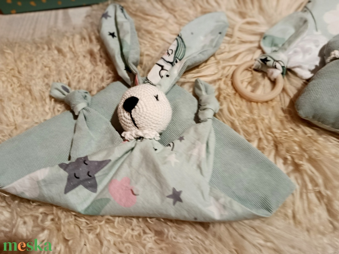 Gyönyörű 5 részes Babaváró-Babaköszöntő ajándék szett díszdobozban  - játék & sport - babalátogató ajándékcsomag - Meska.hu