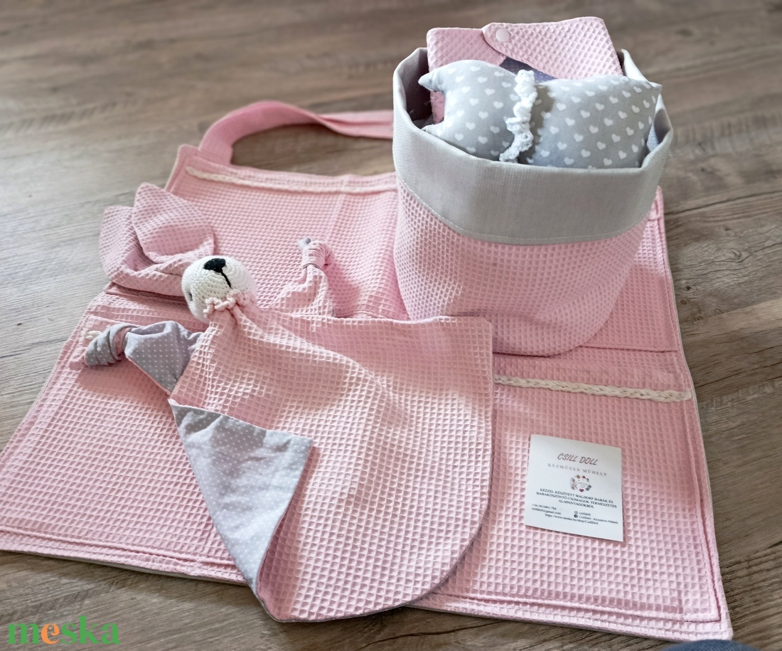 5 részes győnyörű szett Babaváró-Babaköszöntő ajándéknak - baba - mama - babalátogató ajándékcsomag - Meska.hu