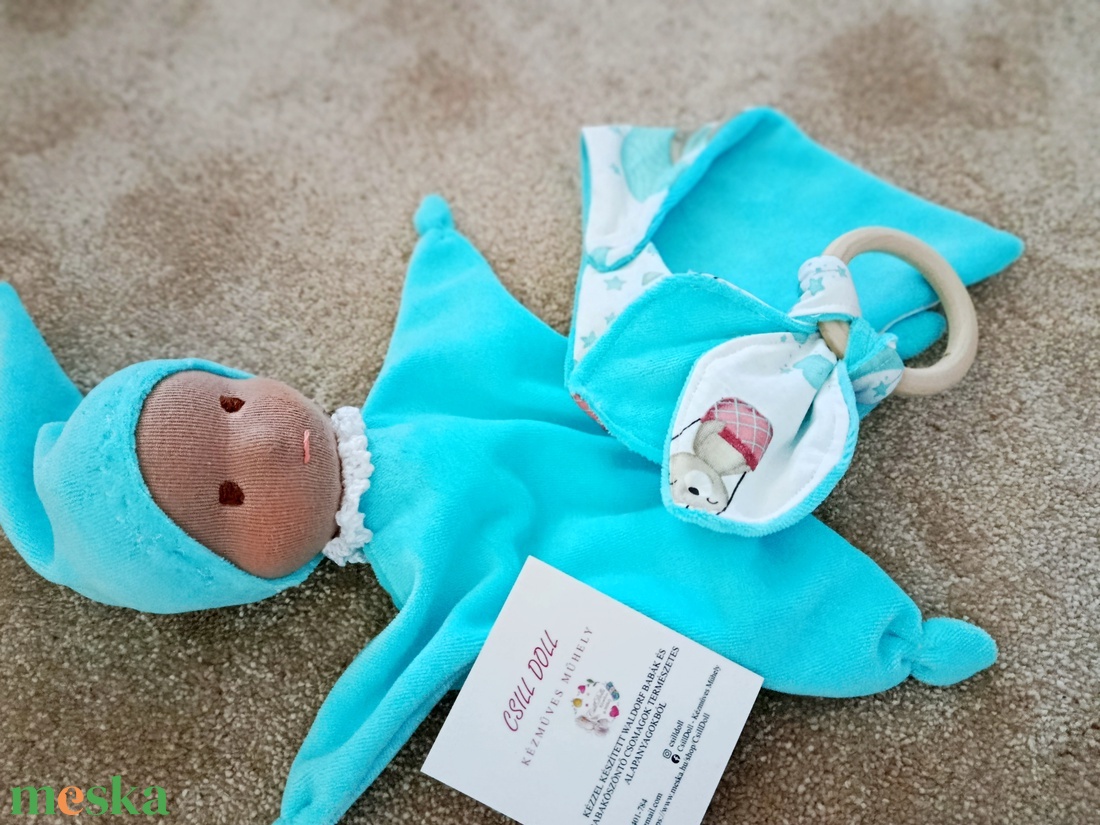  Babaköszöntő ajándék szett Waldorf nyunyóbabával! - baba - mama - babalátogató ajándékcsomag - Meska.hu