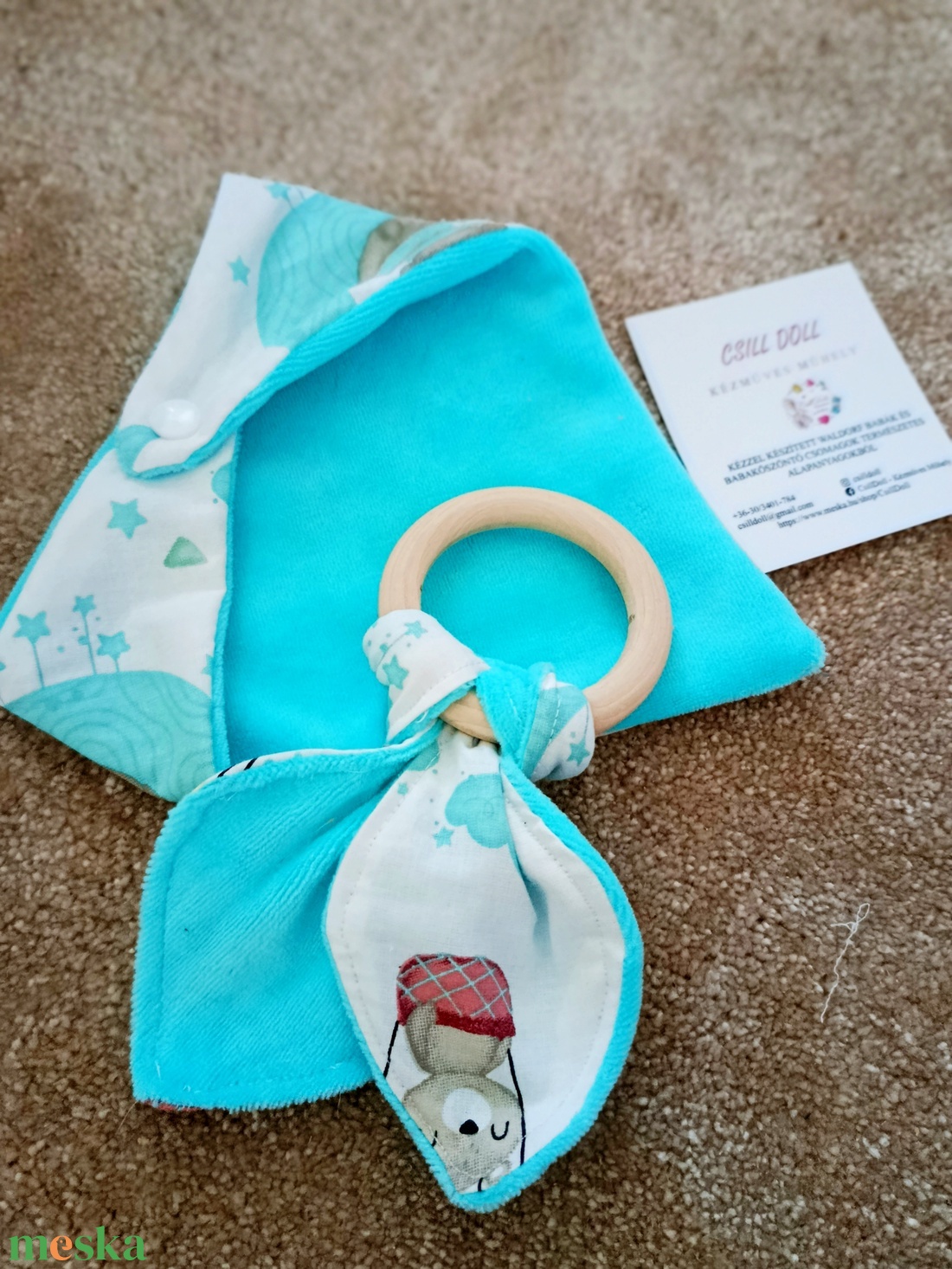 Gyönyörű natúr Babaváró-Babaköszöntő ajándék szett díszdobozban  - baba - mama - babalátogató ajándékcsomag - Meska.hu