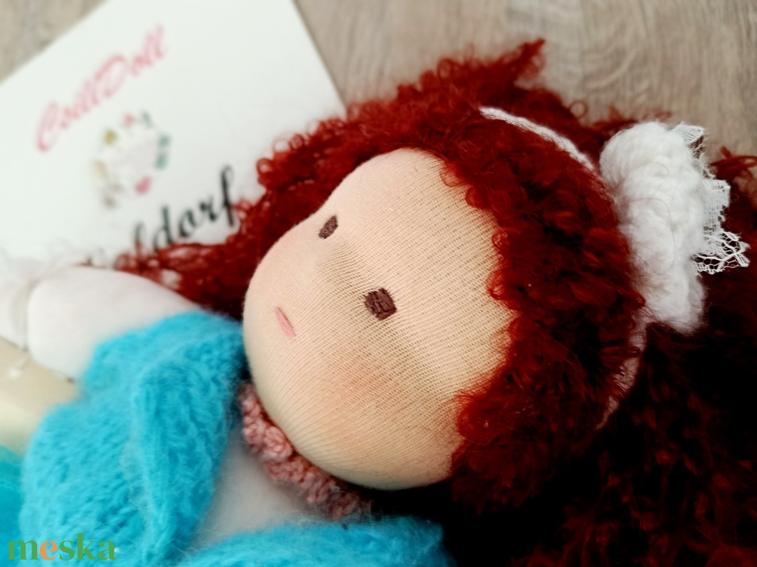 Waldorf manóbaba gyönyörű bongyi hajjal - játék & sport - baba & babaház - játékbaba, babakellék - Meska.hu