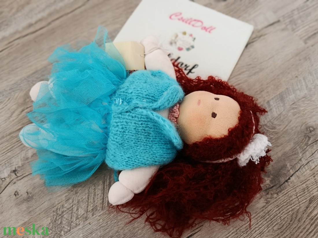 Waldorf manóbaba gyönyörű bongyi hajjal - játék & sport - baba & babaház - játékbaba, babakellék - Meska.hu