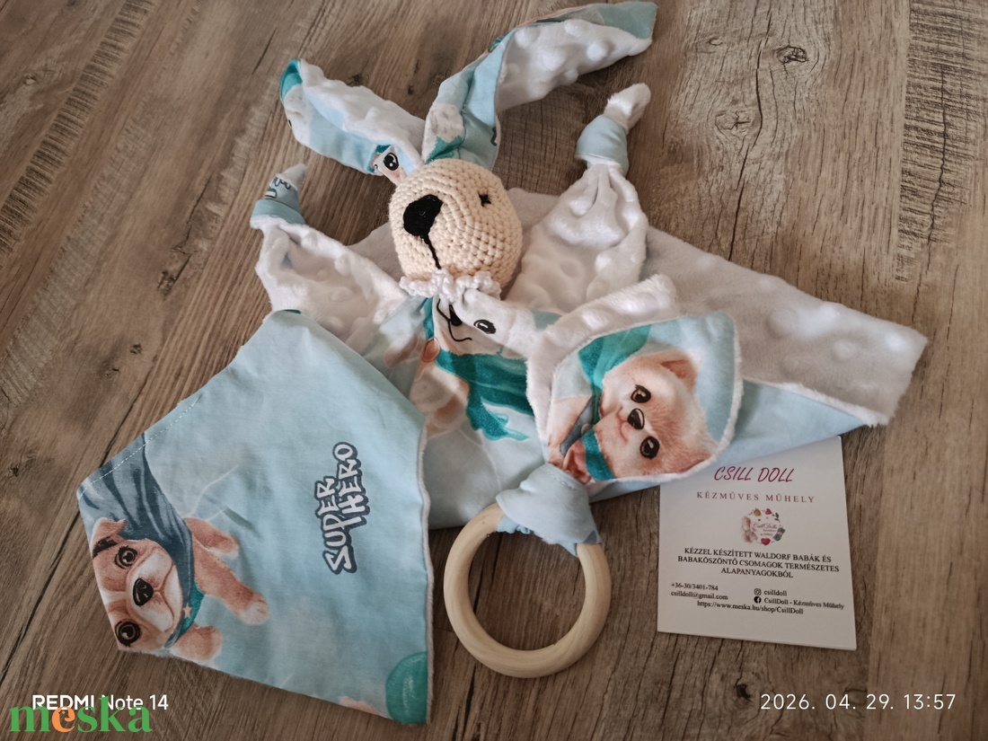 Gyönyörű Babaváró-Babaköszöntő ajándék szett kutyusos mintával - baba - mama - babalátogató ajándékcsomag - Meska.hu