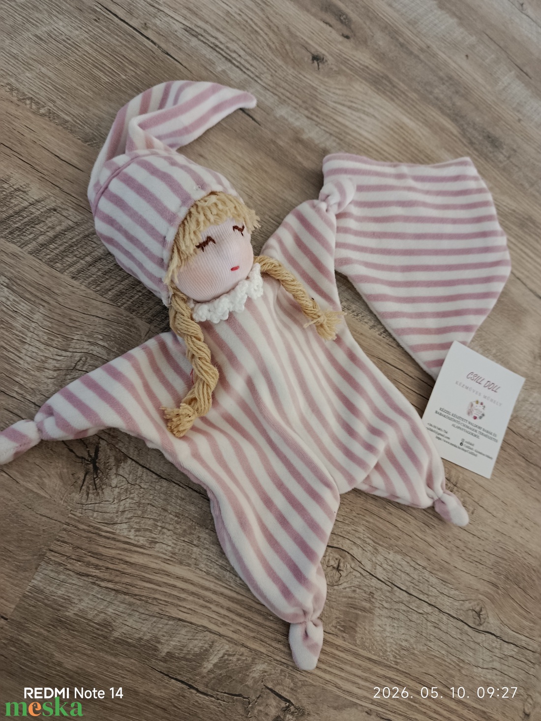  Babaköszöntő ajándék Waldorf típusú rongyibabával  - baba - mama - babalátogató ajándékcsomag - Meska.hu