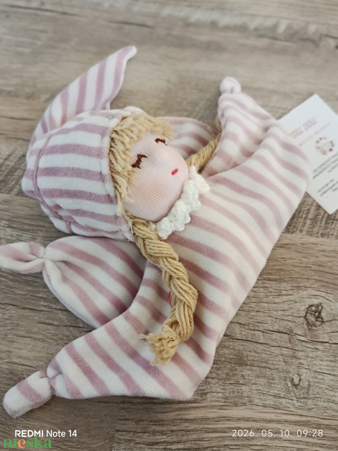  Babaköszöntő ajándék Waldorf típusú rongyibabával  - baba - mama - babalátogató ajándékcsomag - Meska.hu