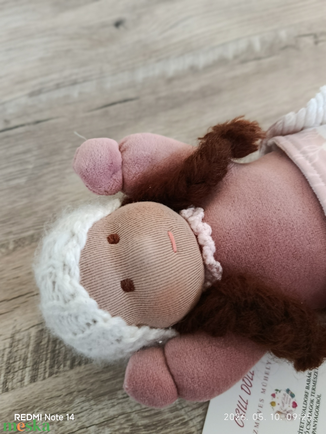 Cuki pelenkázható Waldorf manóbaba   - játék & sport - baba & babaház - játékbaba, babakellék - Meska.hu
