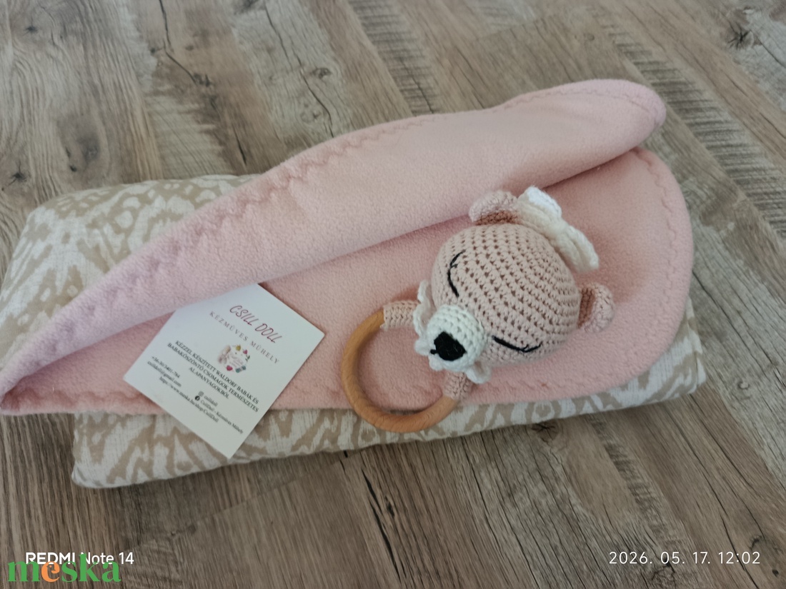 2 részes gyönyörű takarós szett Babavárásra-Babaköszöntésre - baba - mama - babalátogató ajándékcsomag - Meska.hu