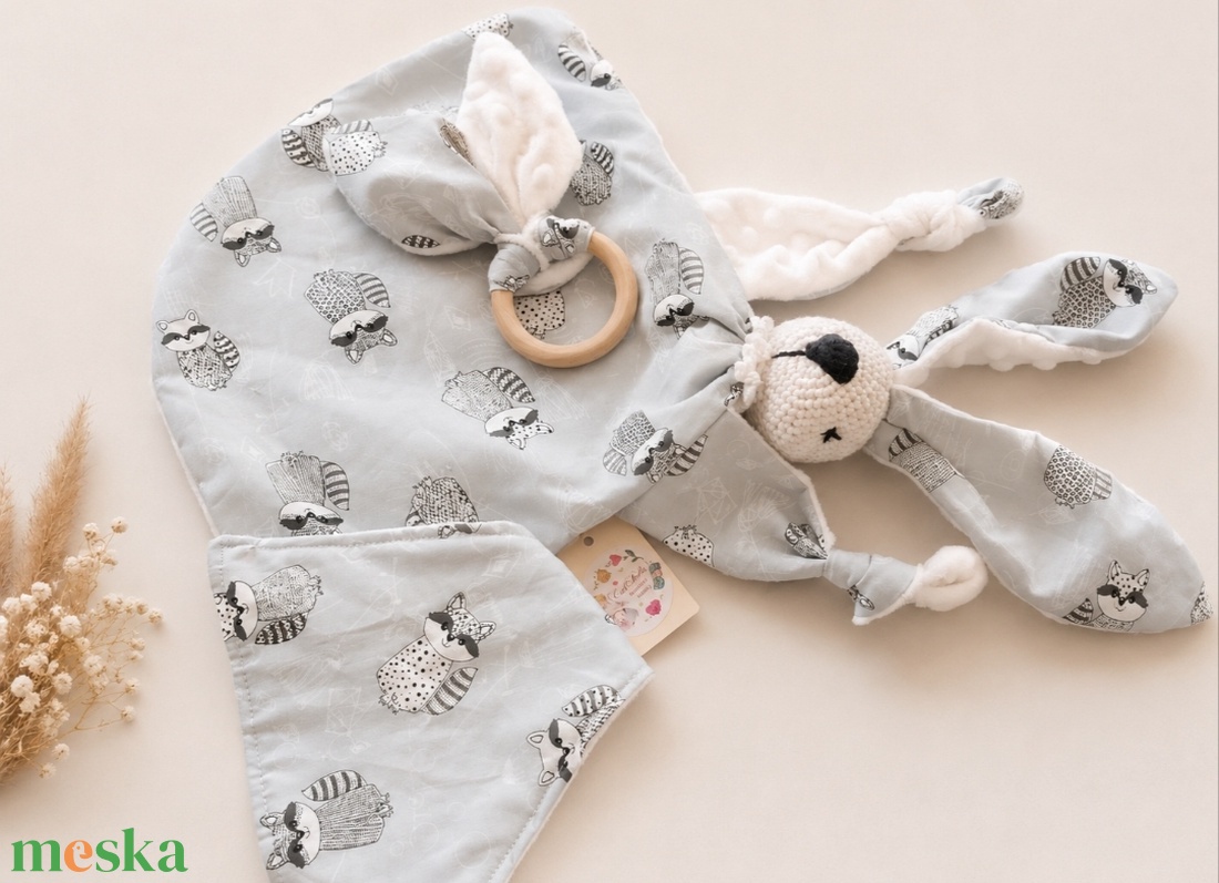 Mesés Babaköszöntő ajándék szett mosómacis mintával - baba - mama - babalátogató ajándékcsomag - Meska.hu