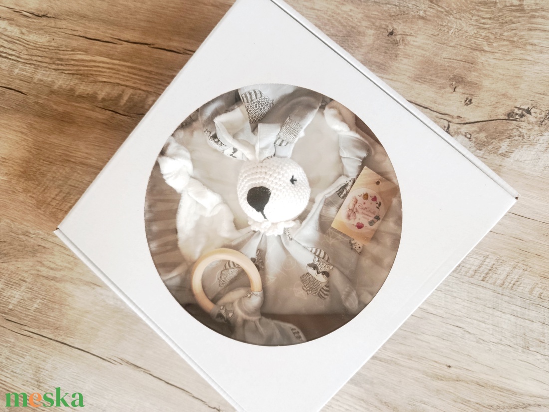 Mesés Babaköszöntő ajándék szett mosómacis mintával - baba - mama - babalátogató ajándékcsomag - Meska.hu