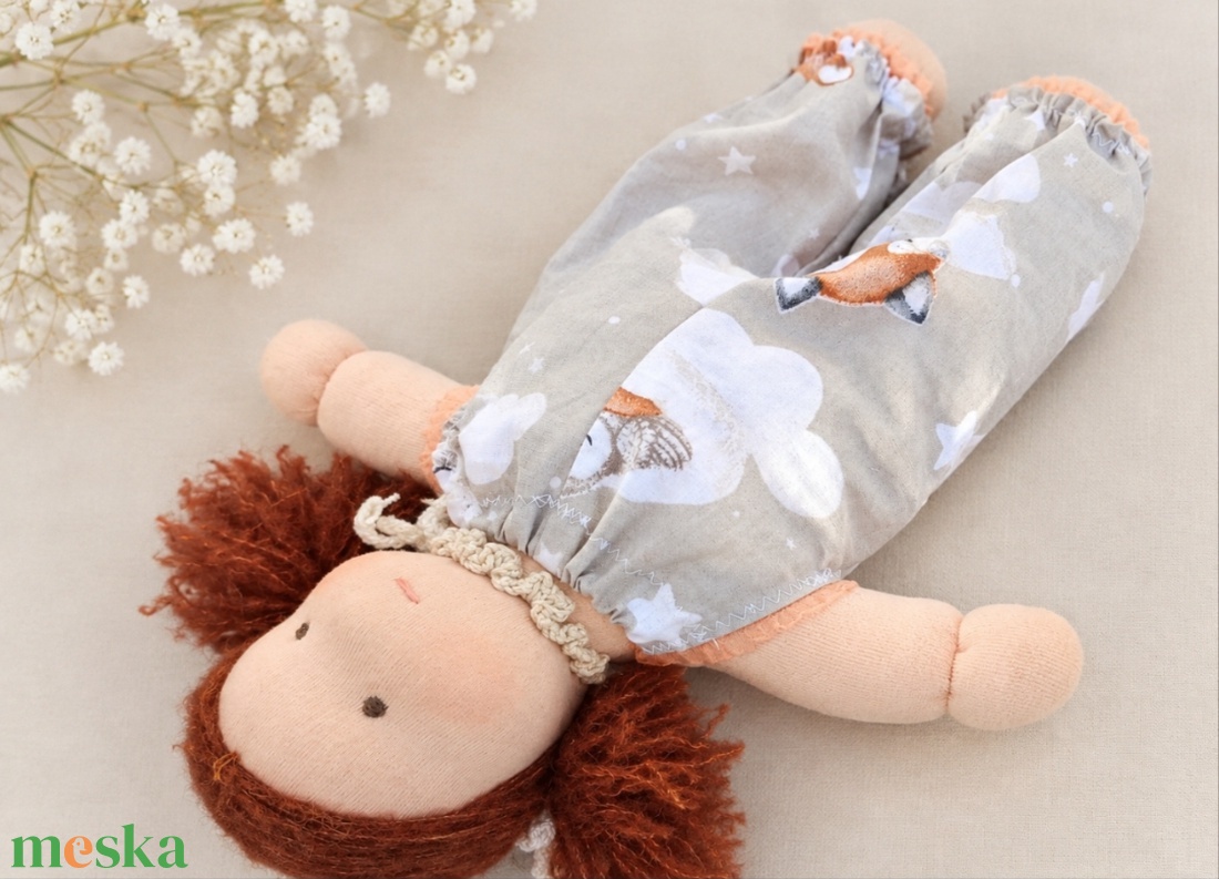  Ölelgetős,szeretgetős Waldorf típusú baba   - baba - mama - babalátogató ajándékcsomag - Meska.hu