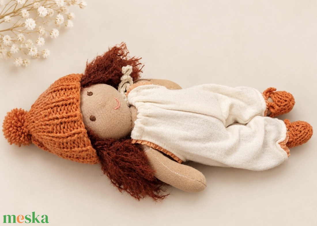  Pihe puha öltöztethető  Waldorf típusú baba - játék & sport - baba & babaház - öltöztethető baba - Meska.hu