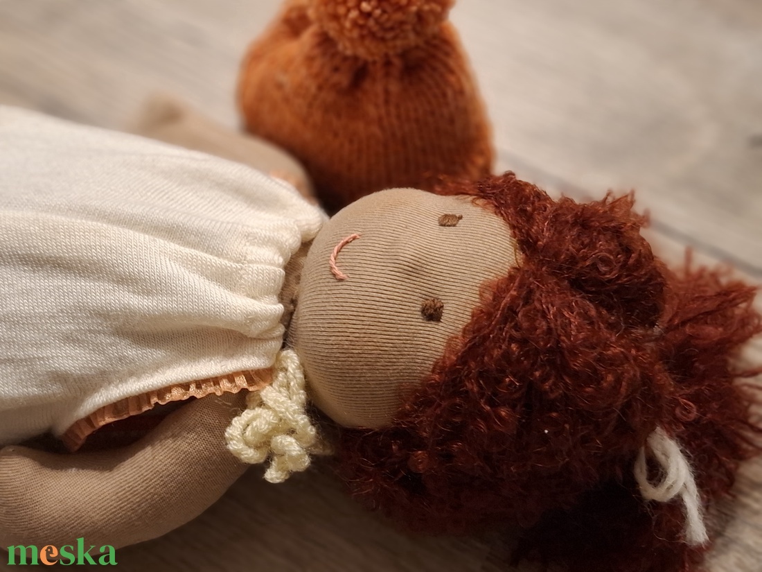  Pihe puha öltöztethető  Waldorf típusú baba - játék & sport - baba & babaház - öltöztethető baba - Meska.hu