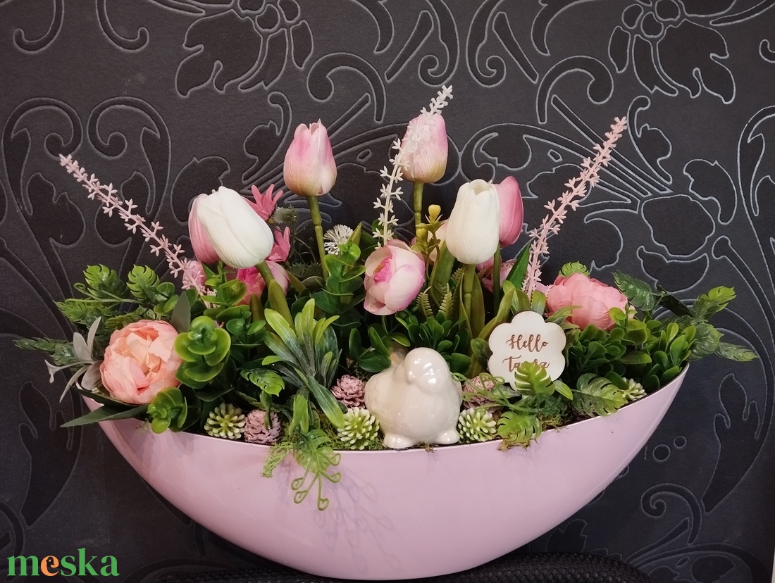 Tulipános tavaszi asztaldísz, nagyméretű csónakban - otthon & életmód - dekoráció - asztal és polc dekoráció - asztaldísz - Meska.hu Tulipános tavaszi asztaldísz, nagyméretű csónakban - otthon & életmód - dekoráció - asztal és polc dekoráció - asztaldísz - Meska.hu