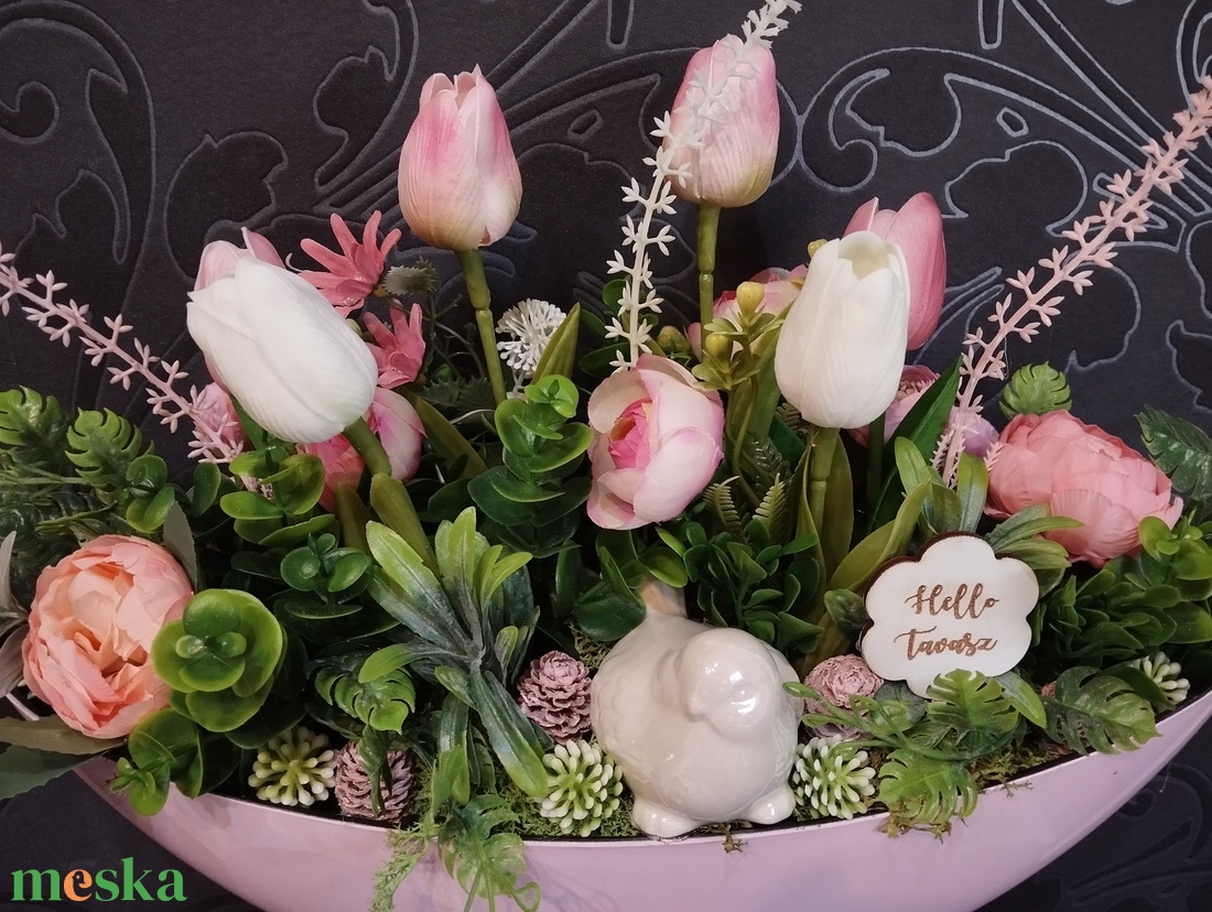 Tulipános tavaszi asztaldísz, nagyméretű csónakban - otthon & életmód - dekoráció - asztal és polc dekoráció - asztaldísz - Meska.hu Tulipános tavaszi asztaldísz, nagyméretű csónakban - otthon & életmód - dekoráció - asztal és polc dekoráció - asztaldísz - Meska.hu