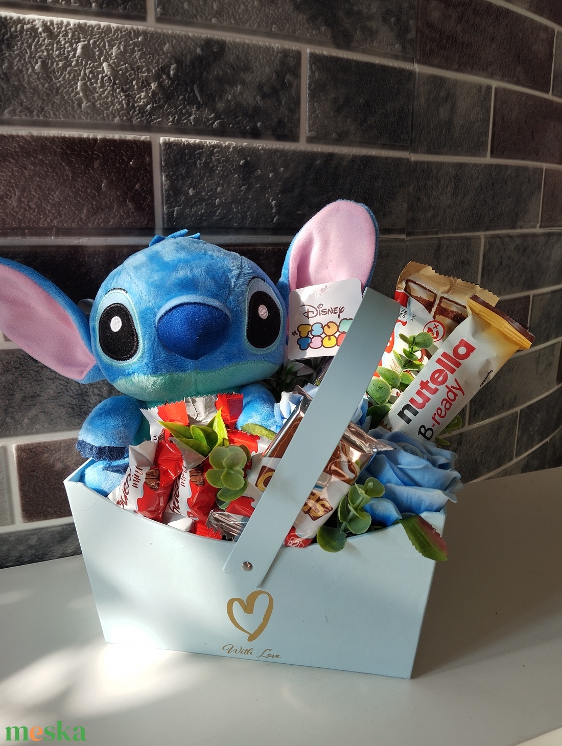 AKCIÓS!Stitch plüssös Kinder édesség táska - élelmiszer - gasztro ajándékcsomag - Meska.hu AKCIÓS!Stitch plüssös Kinder édesség táska - élelmiszer - gasztro ajándékcsomag - Meska.hu