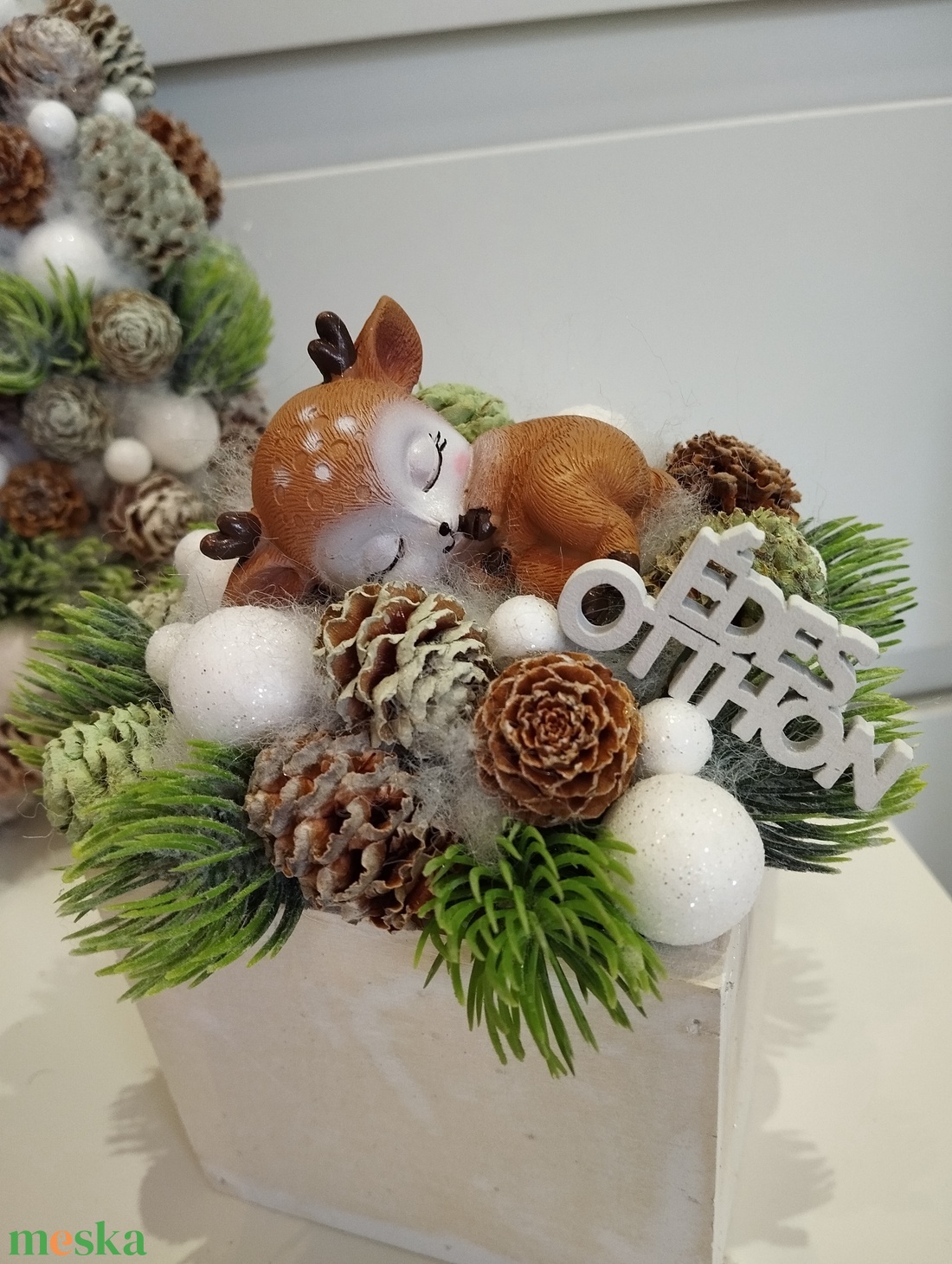 Bambis téli szett, ajtódísz+asztaldísz - karácsony - adventi díszek - adventi asztaldísz - Meska.hu Bambis téli szett, ajtódísz+asztaldísz - karácsony - adventi díszek - adventi asztaldísz - Meska.hu