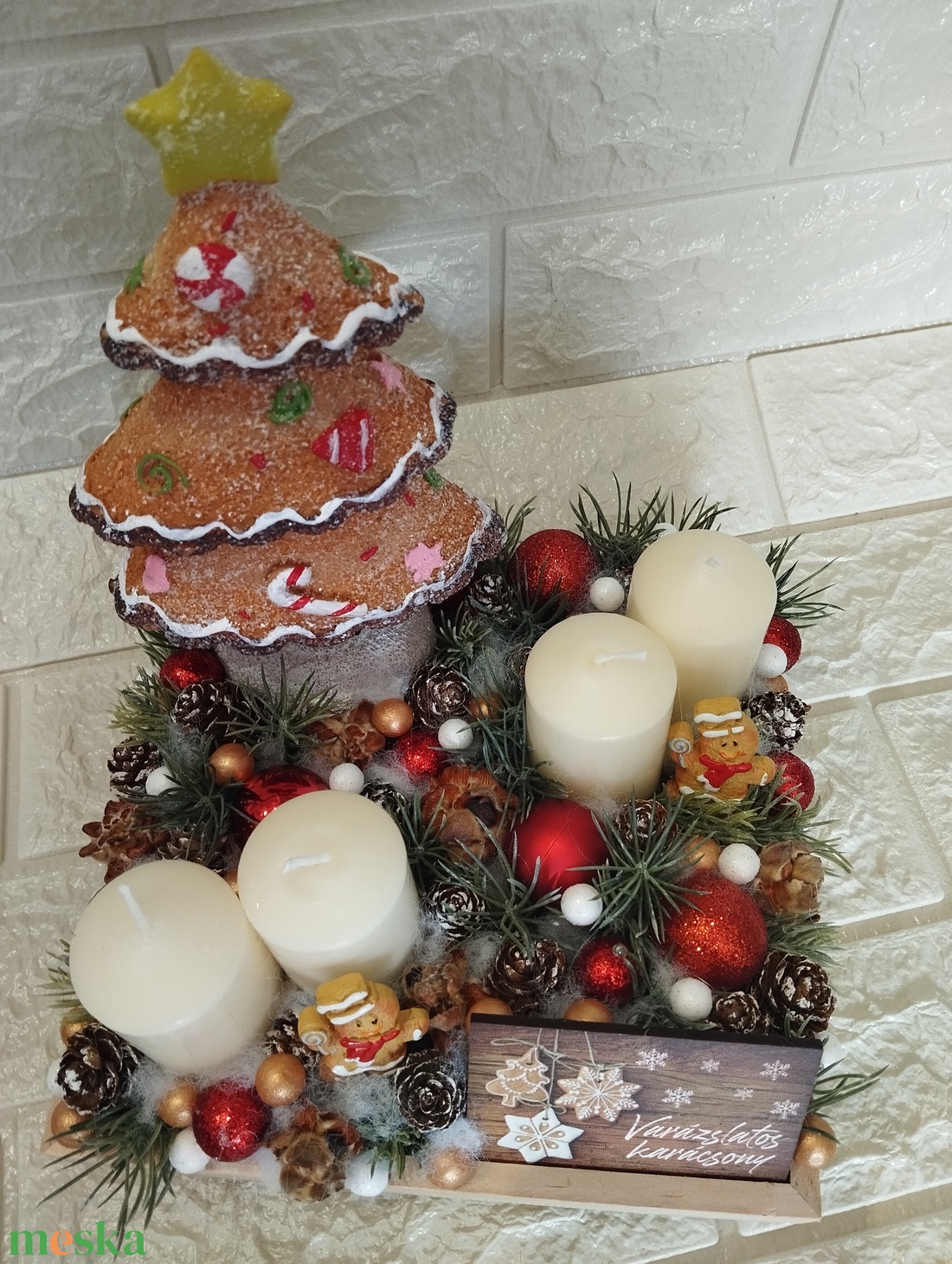 Mézeskalács fa, fa tálcás advanti asztaldísz - karácsony - adventi díszek - adventi koszorú - Meska.hu Mézeskalács fa, fa tálcás advanti asztaldísz - karácsony - adventi díszek - adventi koszorú - Meska.hu