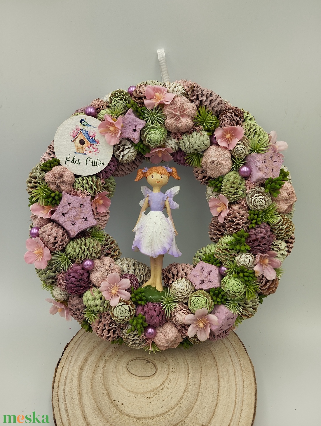 Tündér figurás ajtódísz - otthon & életmód - dekoráció - ajtó- és ablak dekoráció - ajtódísz & kopogtató - Meska.hu