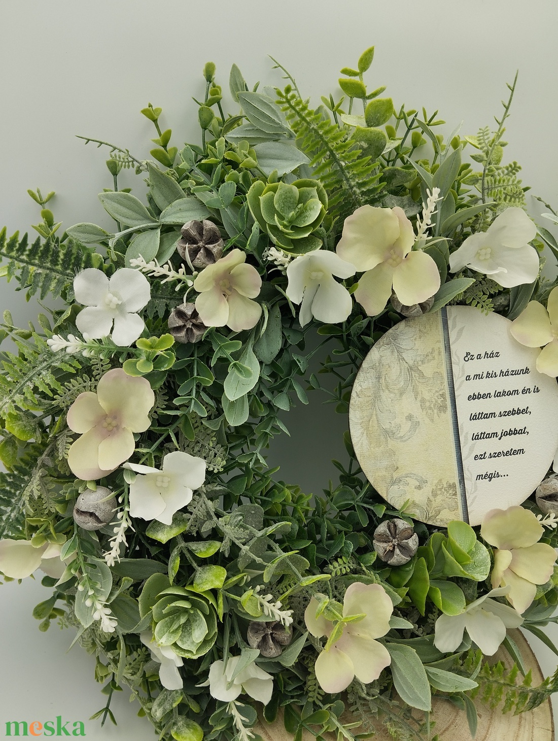 Több évszakos, natúr élethű ajtódísz, 42cm - otthon & életmód - dekoráció - ajtó- és ablak dekoráció - ajtódísz & kopogtató - Meska.hu