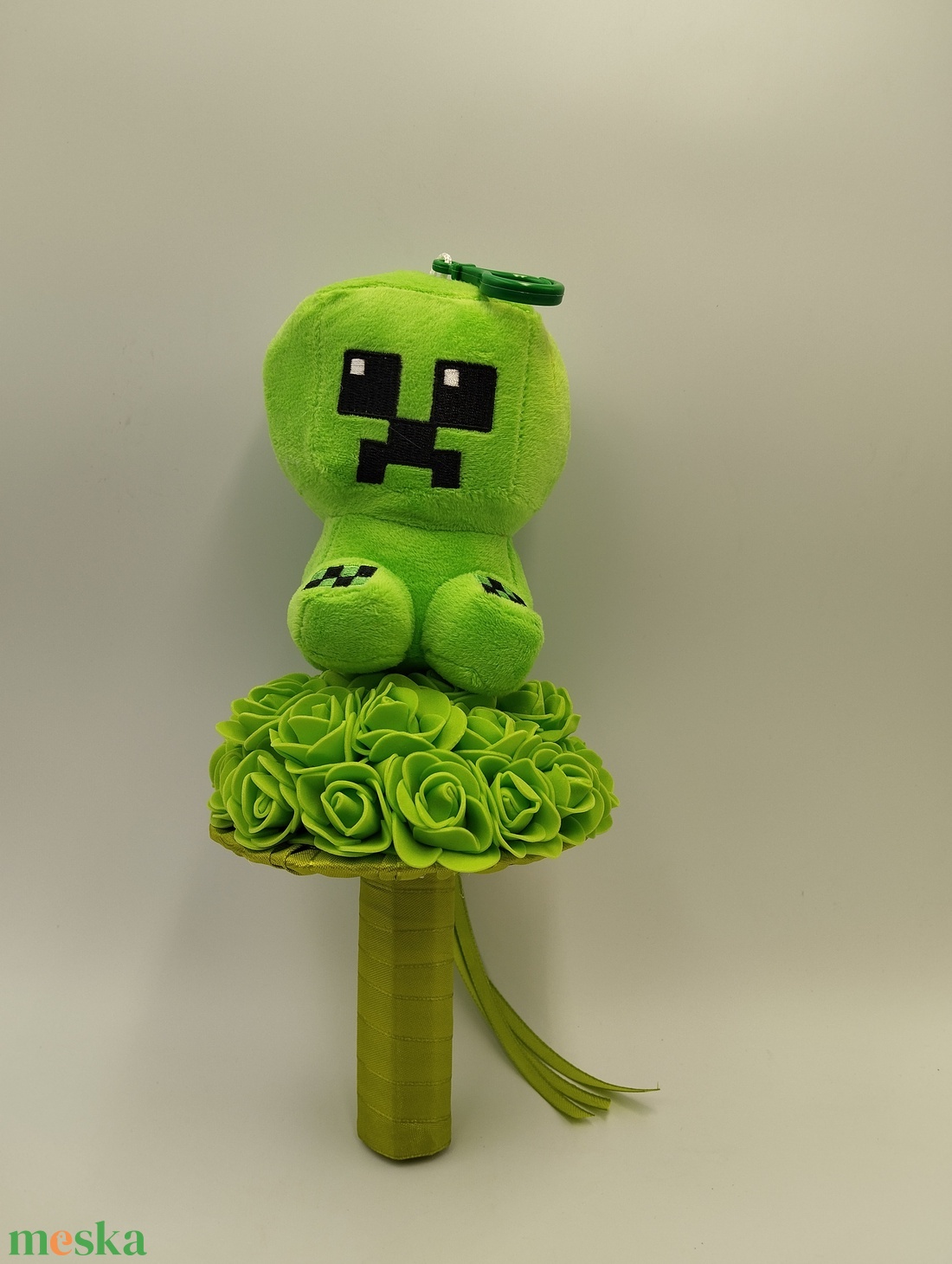 Minecraft plüss örökcsokor - otthon & életmód - virágdekoráció - virágok - virágcsokor - Meska.hu