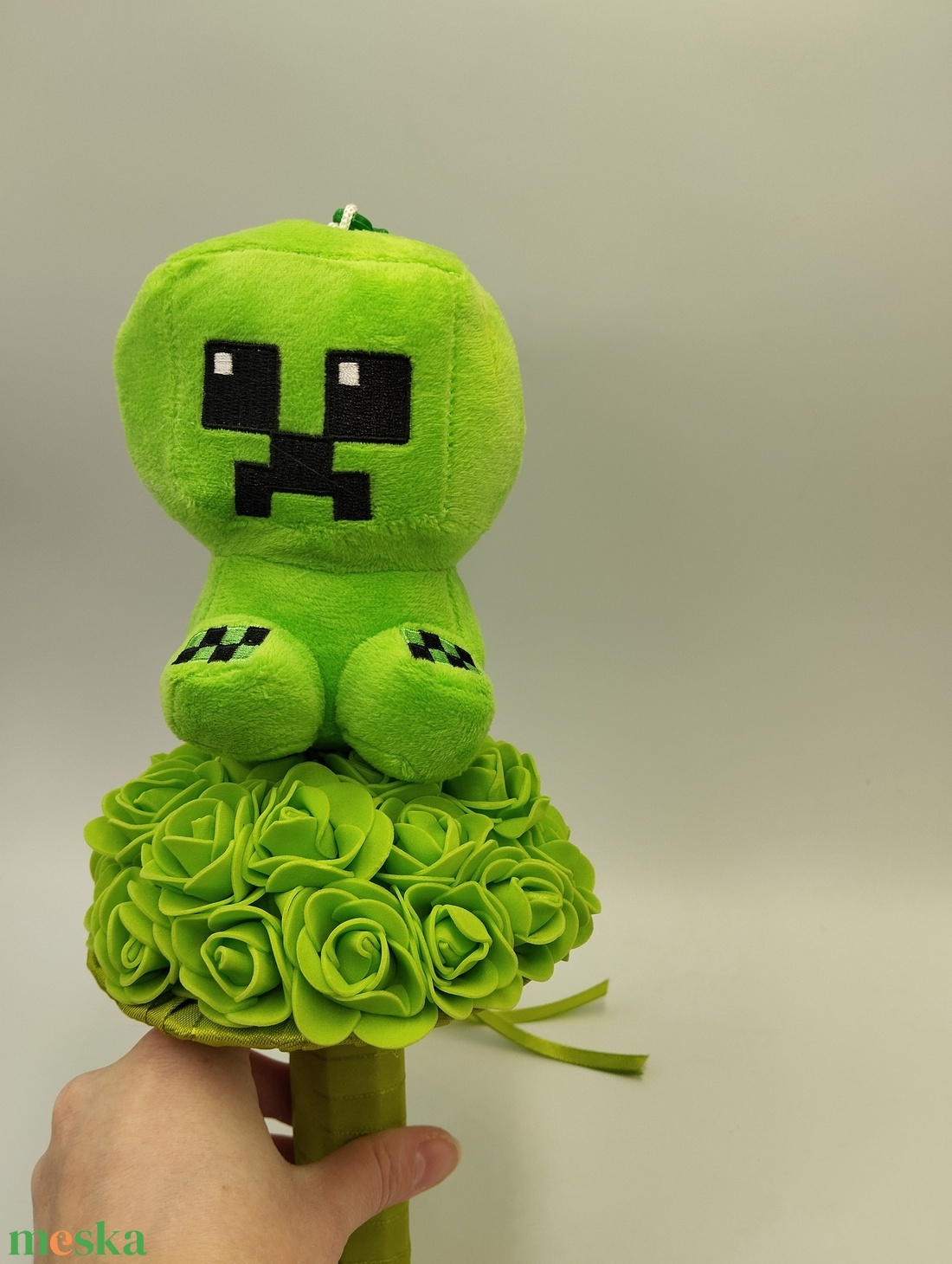 Minecraft plüss örökcsokor - otthon & életmód - virágdekoráció - virágok - virágcsokor - Meska.hu