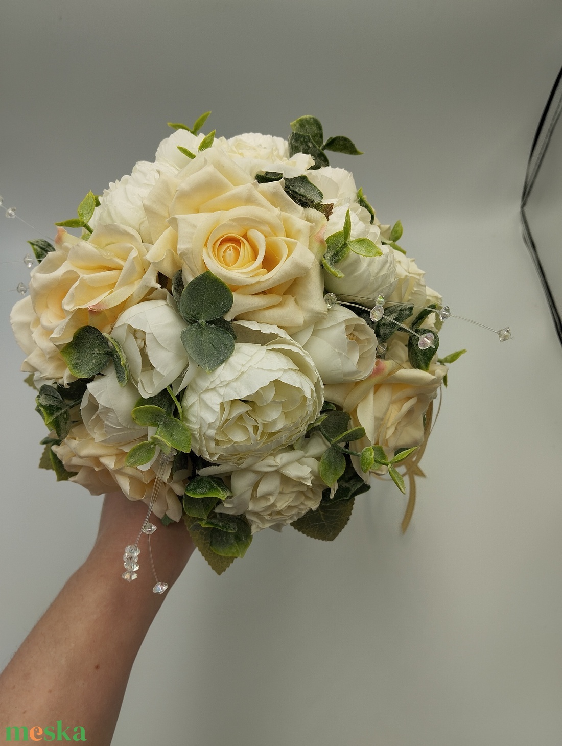 Menyasszonyi vagy dobó örökcsokor - esküvő - menyasszonyi- és dobócsokor - Meska.hu
