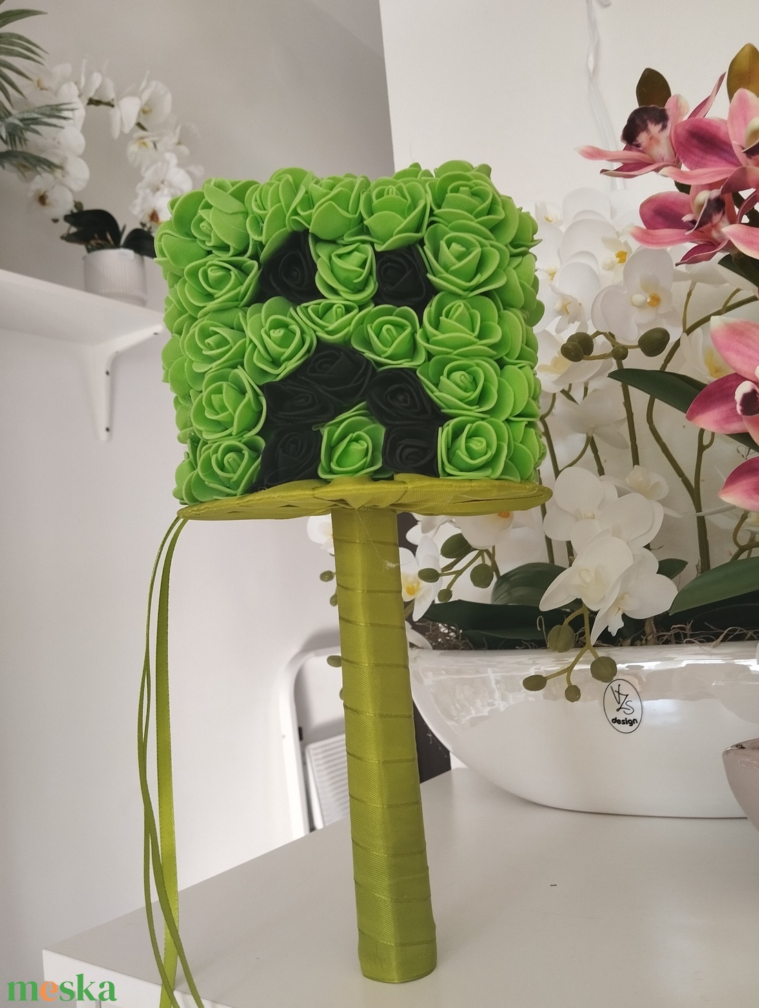 Minecraft full habrózsás örökcsokor - otthon & életmód - virágdekoráció - virágok - virágcsokor - Meska.hu