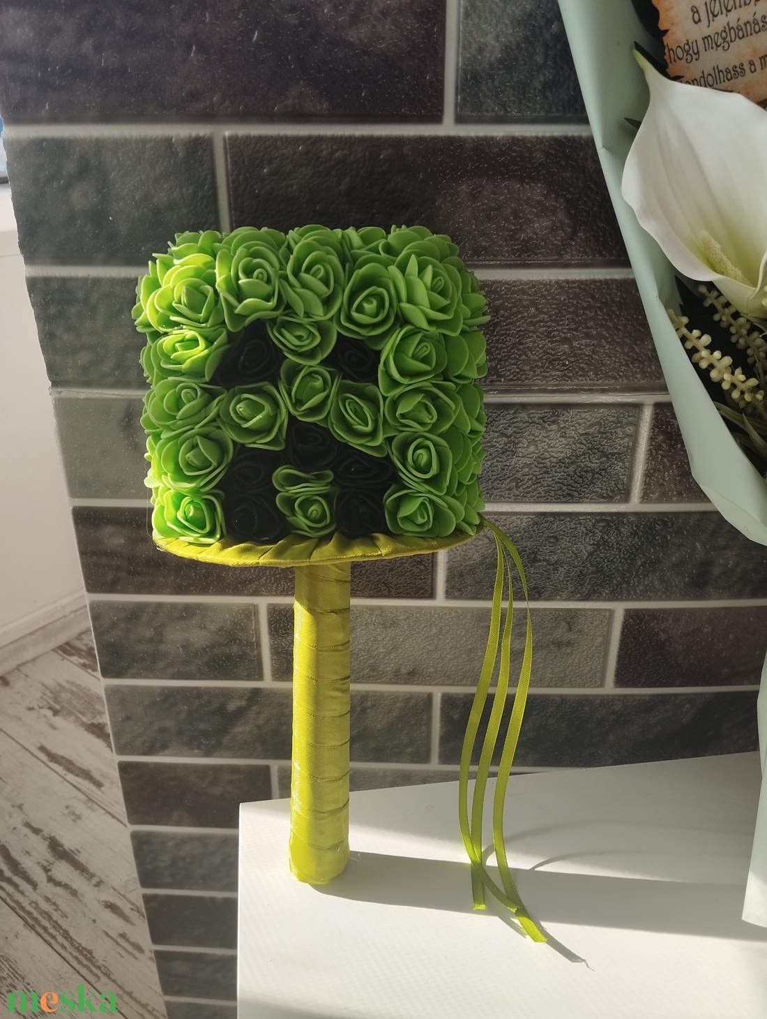 Minecraft full habrózsás örökcsokor - otthon & életmód - virágdekoráció - virágok - virágcsokor - Meska.hu