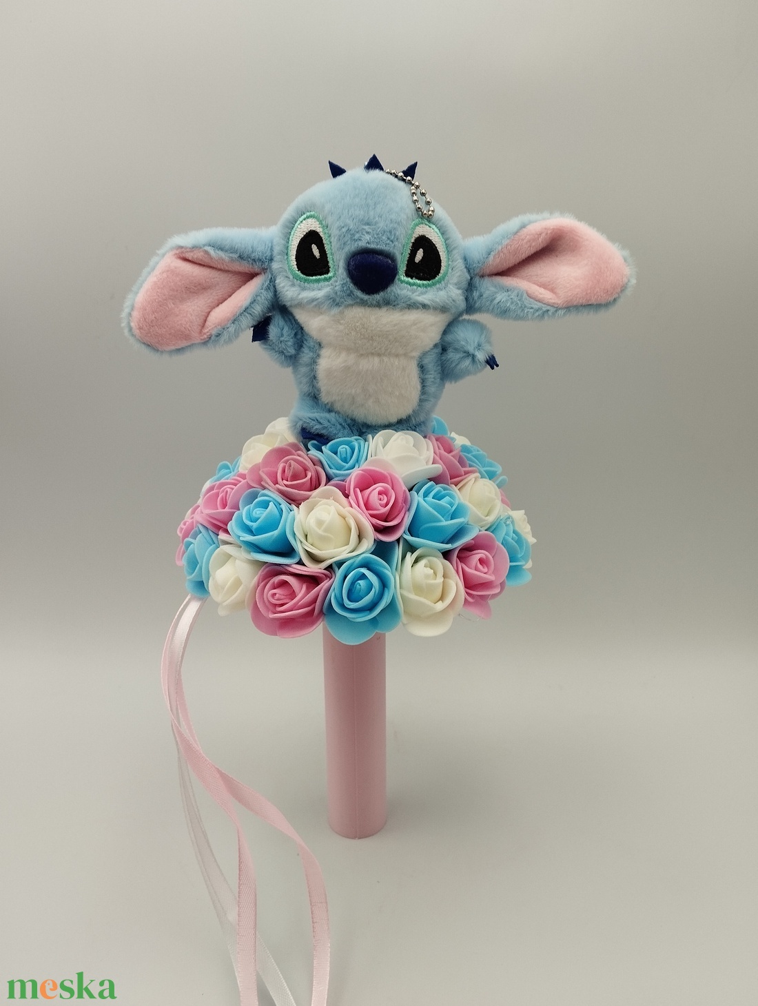 Stitch plüssös örökcsokor - otthon & életmód - virágdekoráció - virágok - virágcsokor - Meska.hu