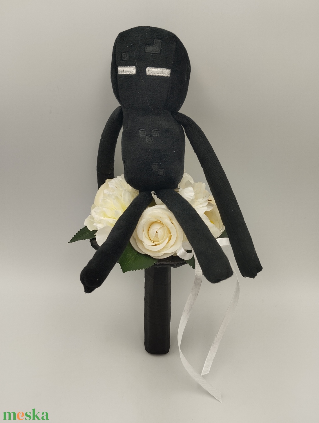 Minecraft Enderman örökcsokor - otthon & életmód - virágdekoráció - virágok - virágcsokor - Meska.hu