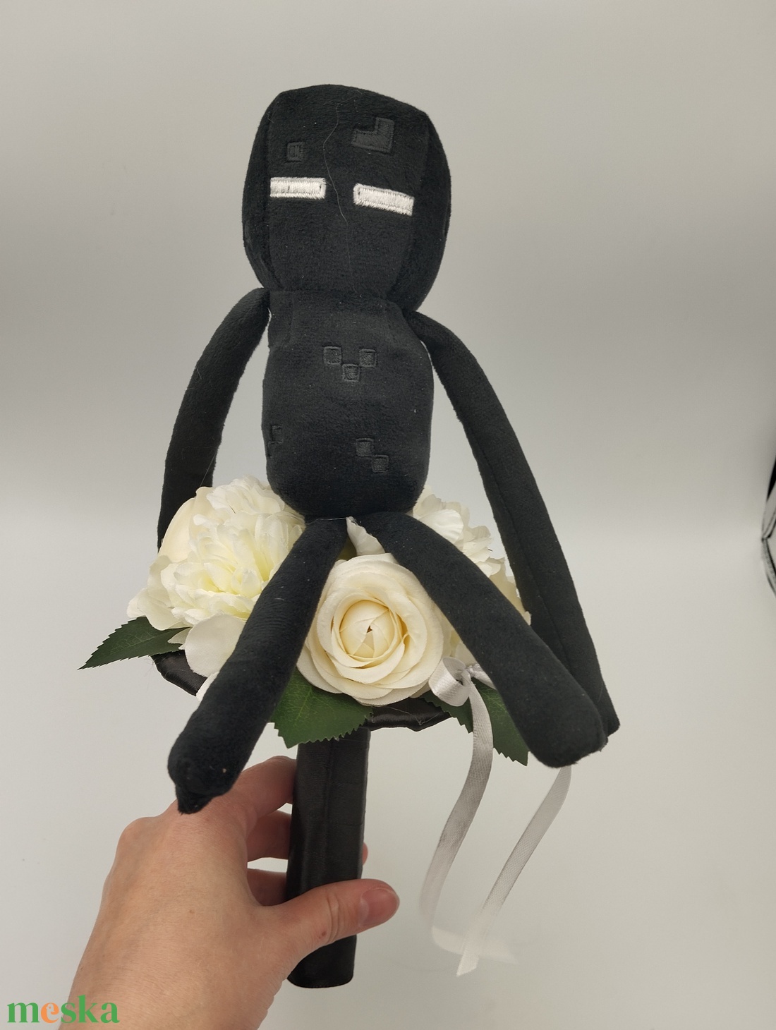 Minecraft Enderman örökcsokor - otthon & életmód - virágdekoráció - virágok - virágcsokor - Meska.hu