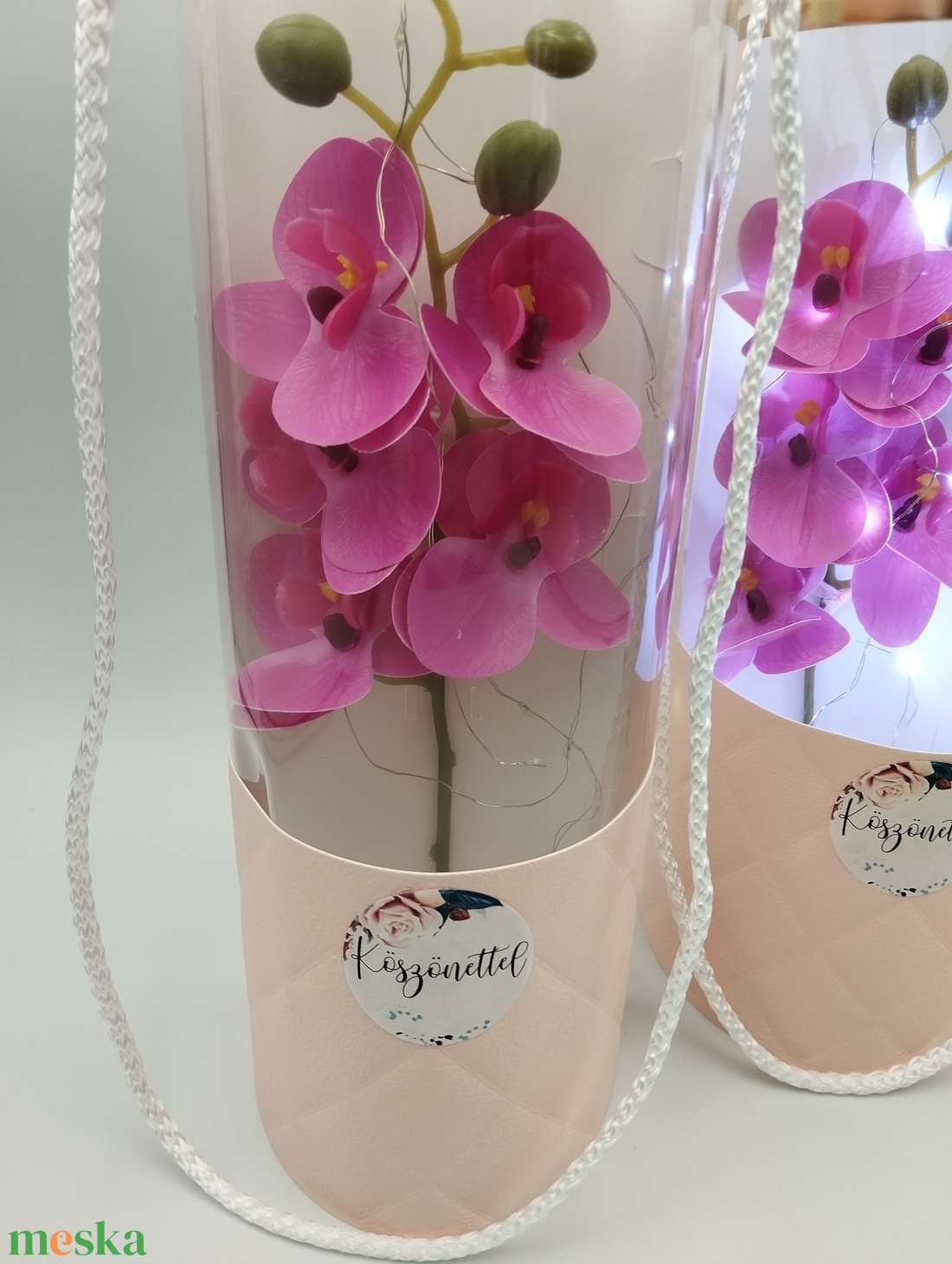 Köszönettel Ledes orchidea henger  - otthon & életmód - dekoráció - asztal és polc dekoráció - asztaldísz - Meska.hu