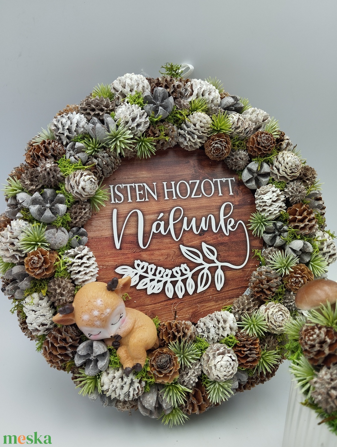 Őzikés ajtódísz és asztaldísz szett - otthon & életmód - dekoráció - ajtó- és ablak dekoráció - ablakdísz - Meska.hu