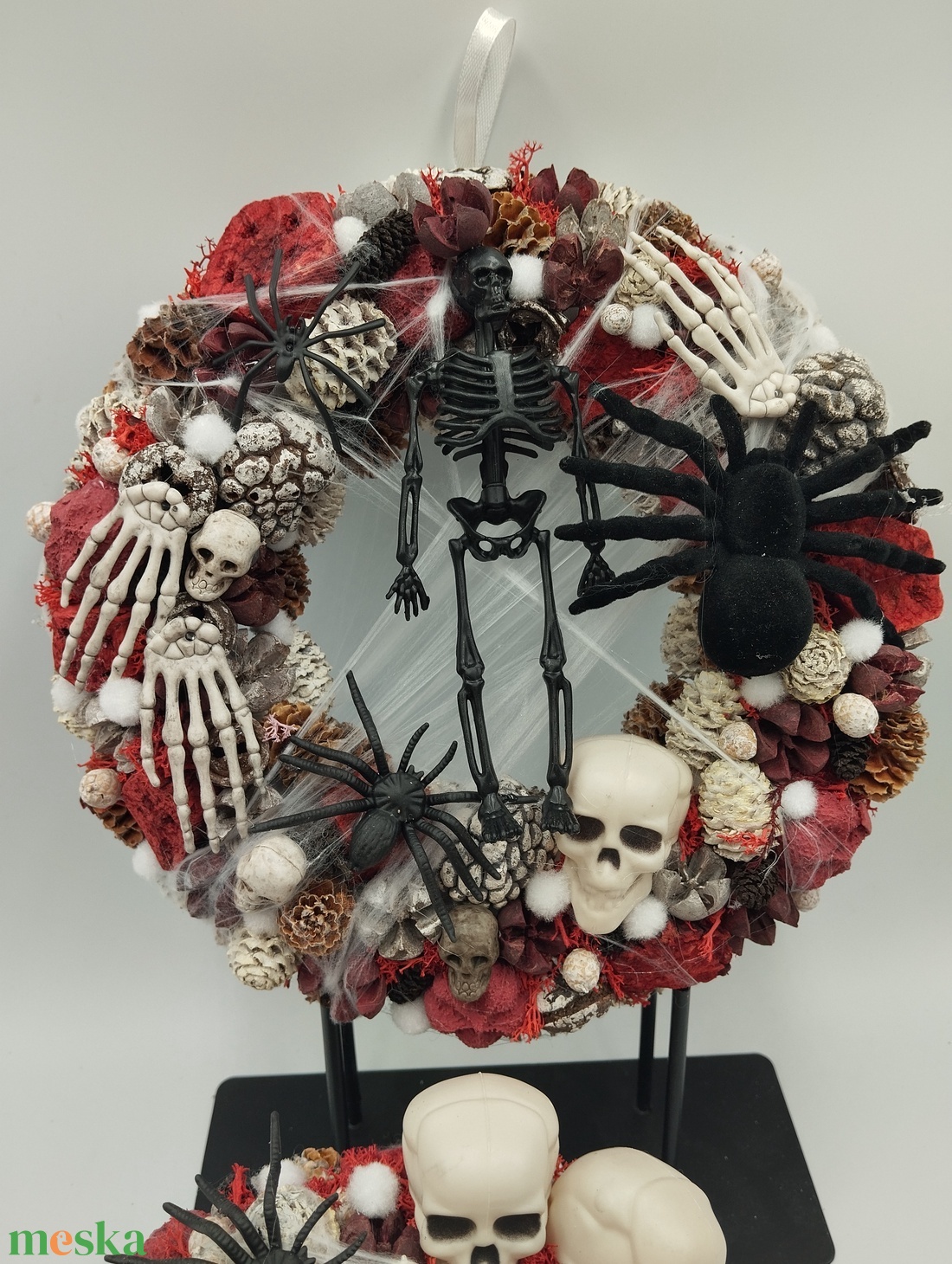 Koponyás, pókos Halloween szett - otthon & életmód - dekoráció - halloween - halloweeni dekoráció - Meska.hu