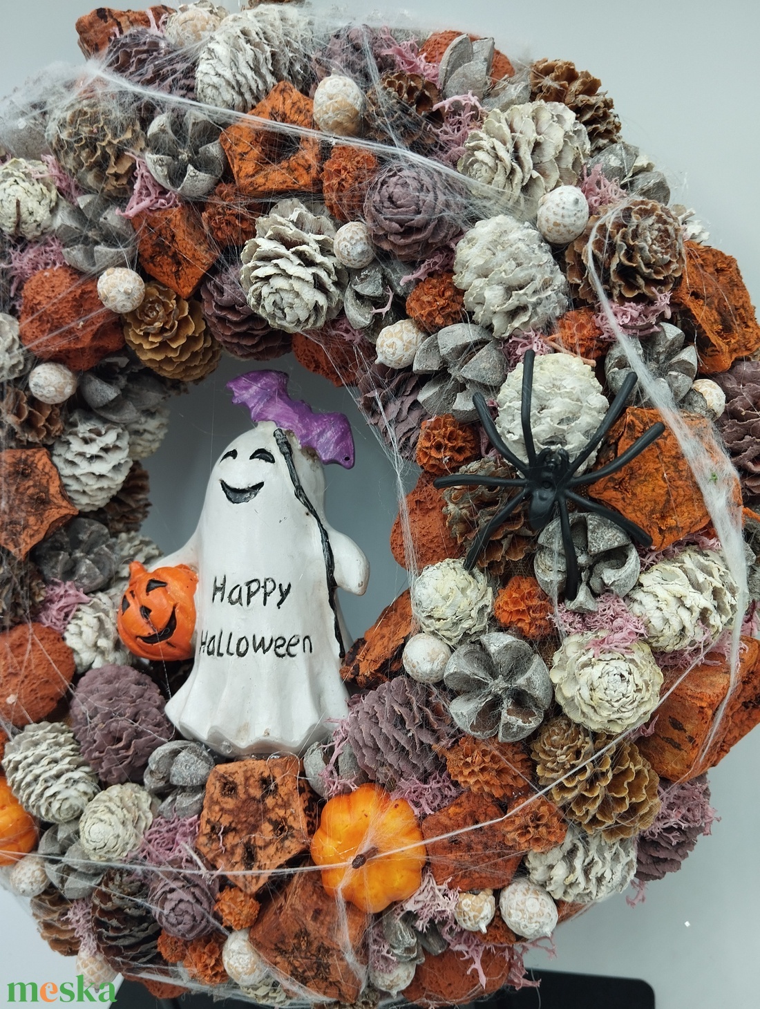 Happy Halloween ajtódísz - otthon & életmód - dekoráció - halloween - halloweeni ajtódíszek és ablakdíszek - Meska.hu