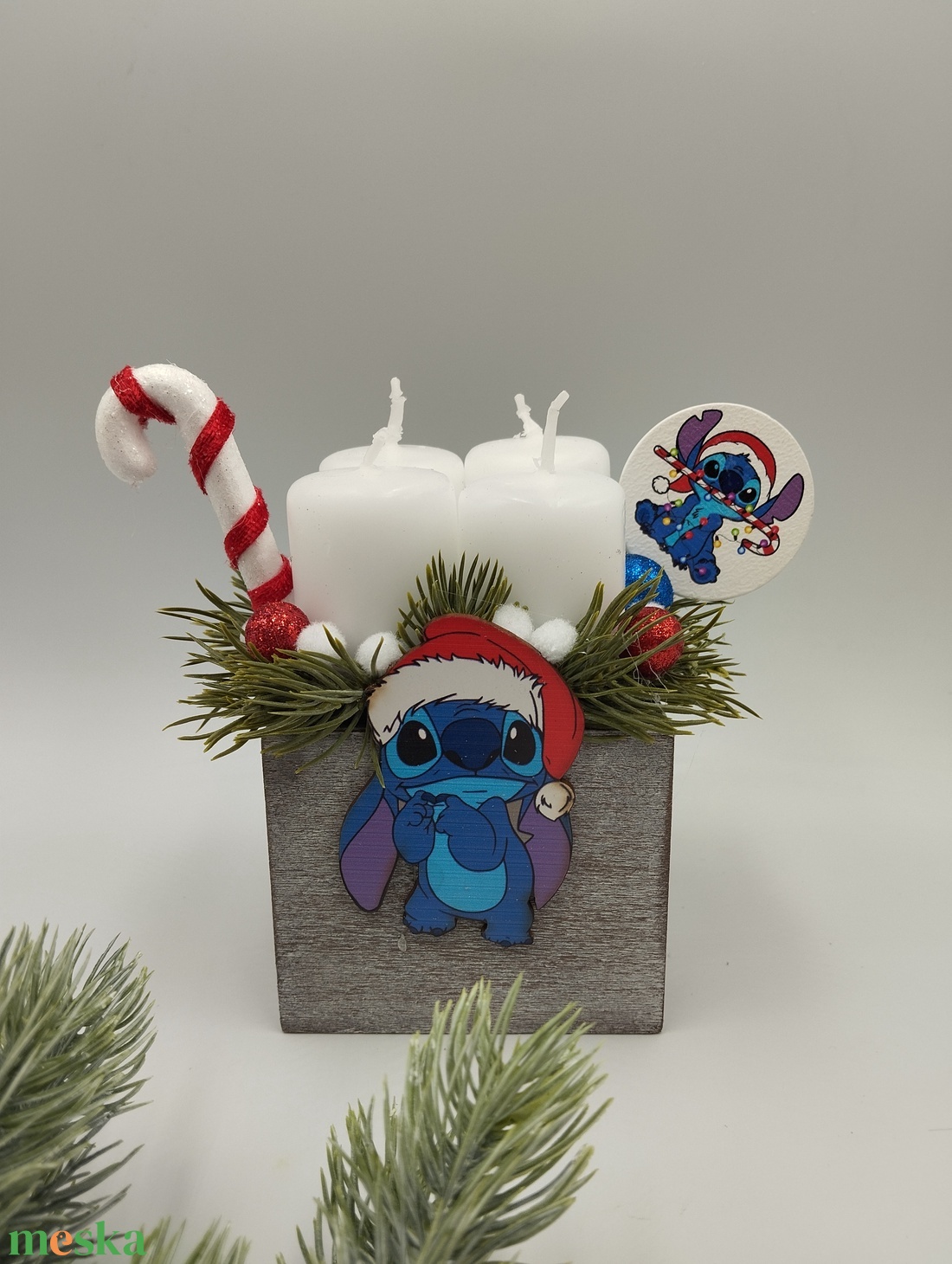 Mini Stitch adventi box - karácsony - adventi díszek - adventi gyertyadíszek és koszorúdíszek - Meska.hu