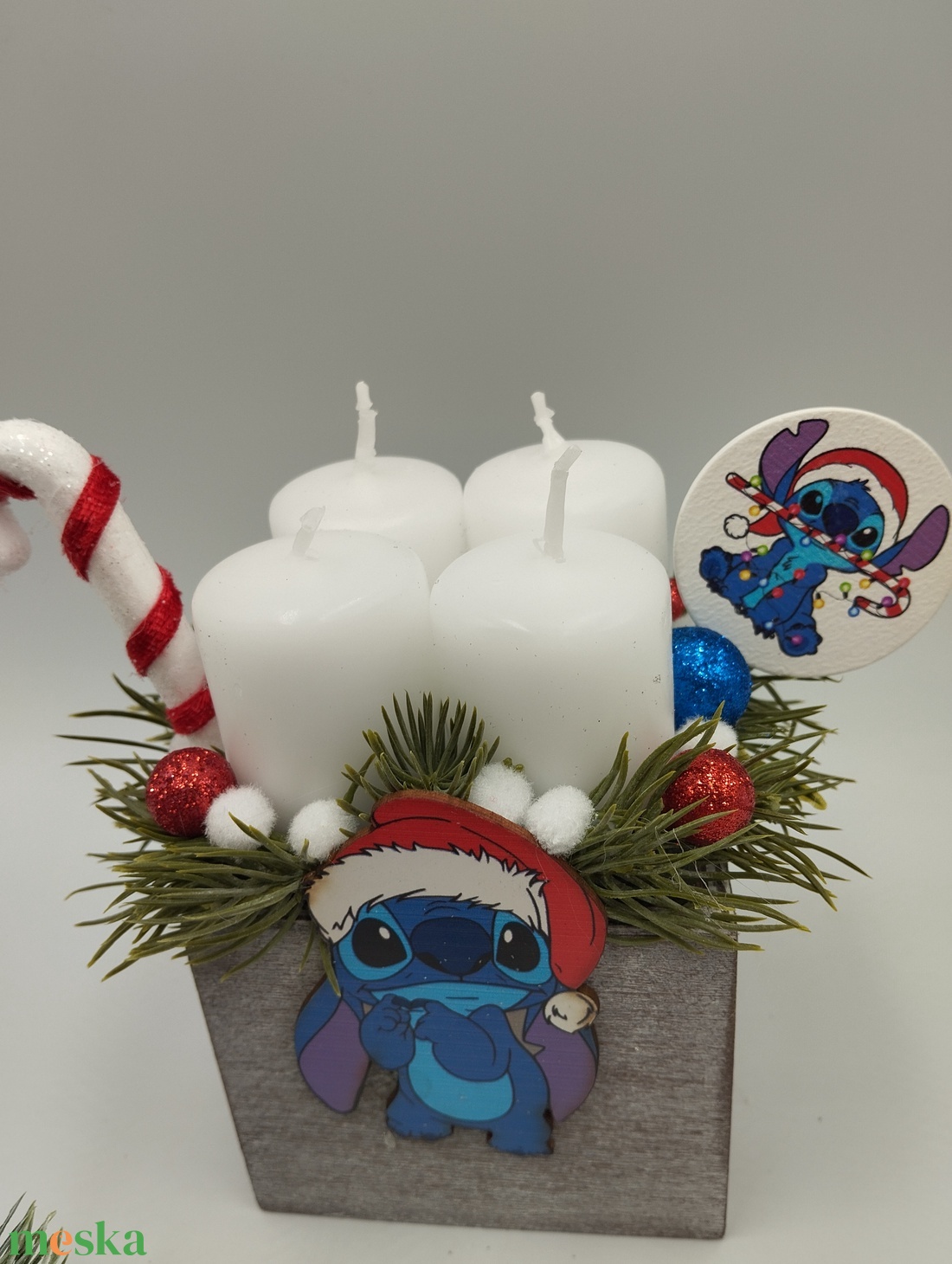 Mini Stitch adventi box - karácsony - adventi díszek - adventi gyertyadíszek és koszorúdíszek - Meska.hu