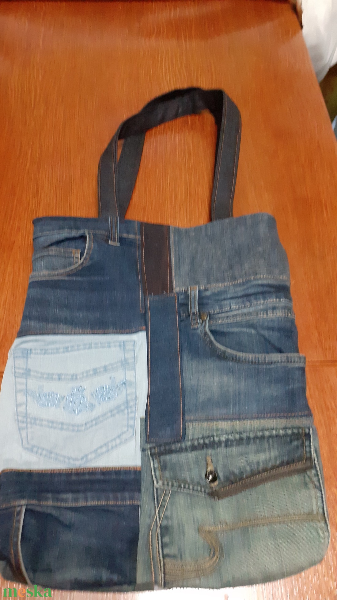 Farmertáska - táska & tok - bevásárlás & shopper táska - shopper, textiltáska, szatyor - Meska.hu