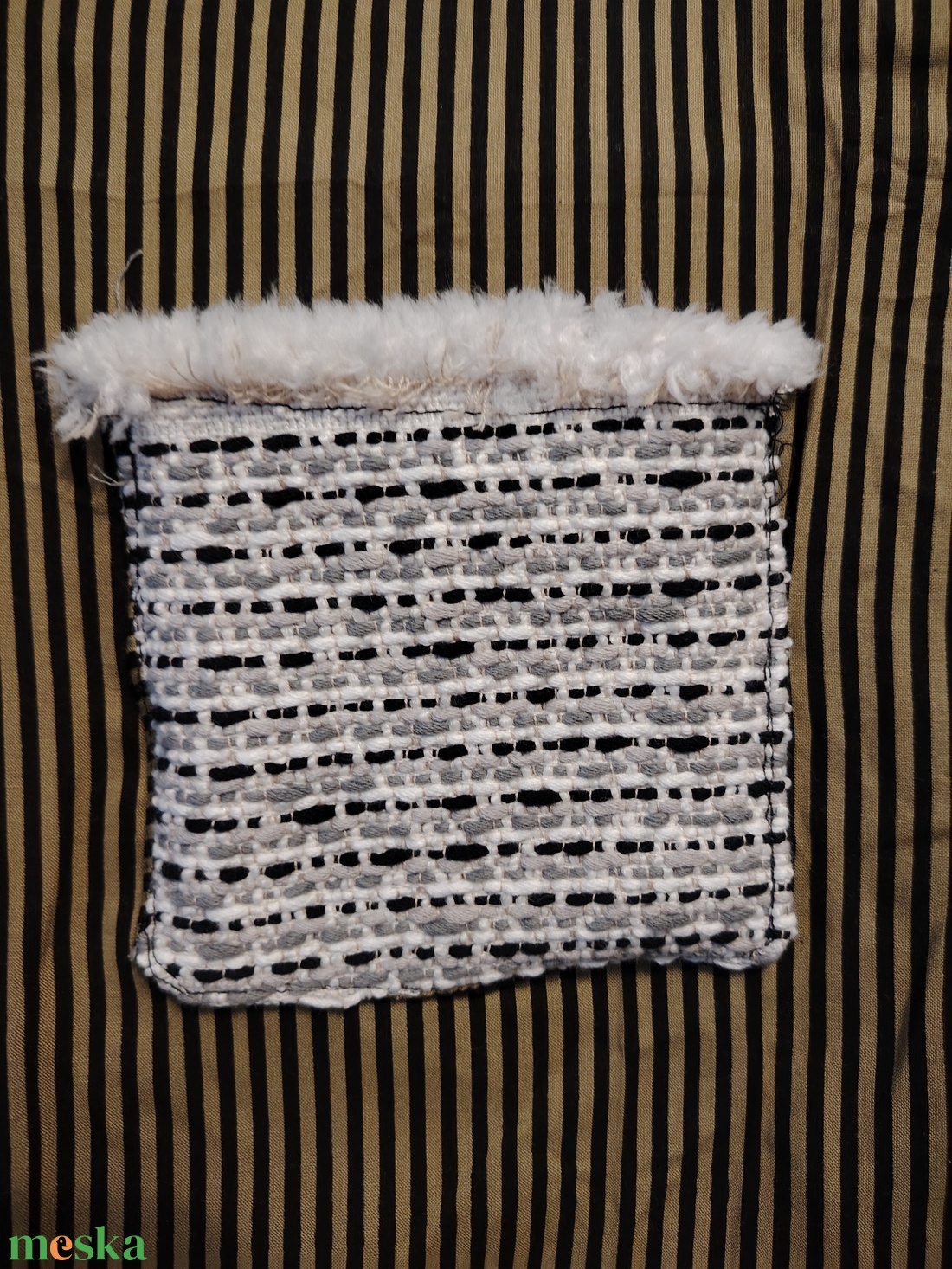 Kék táska szálas macival - táska & tok - bevásárlás & shopper táska - shopper, textiltáska, szatyor - Meska.hu