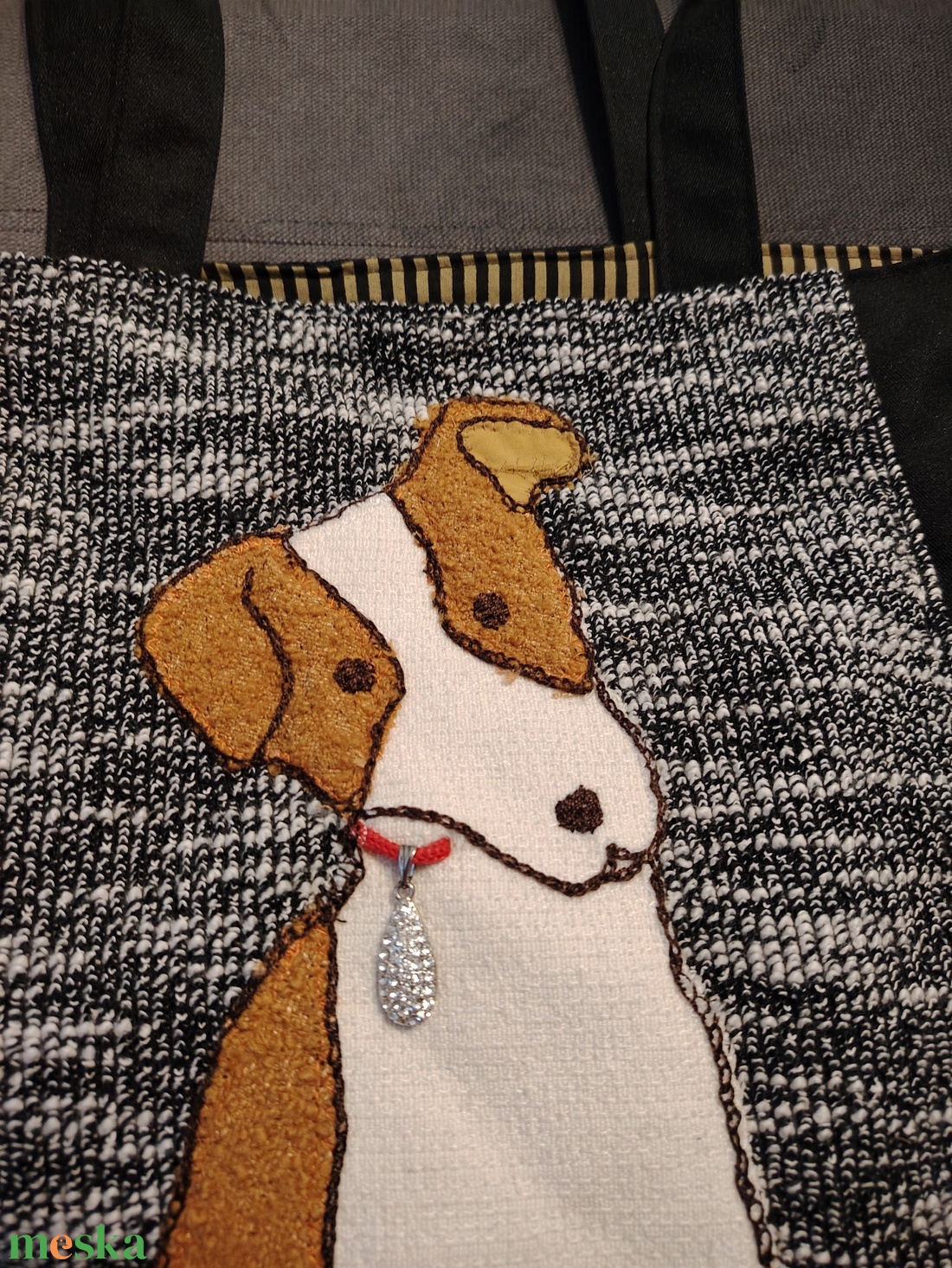 Kutyusos táska.  - táska & tok - bevásárlás & shopper táska - shopper, textiltáska, szatyor - Meska.hu