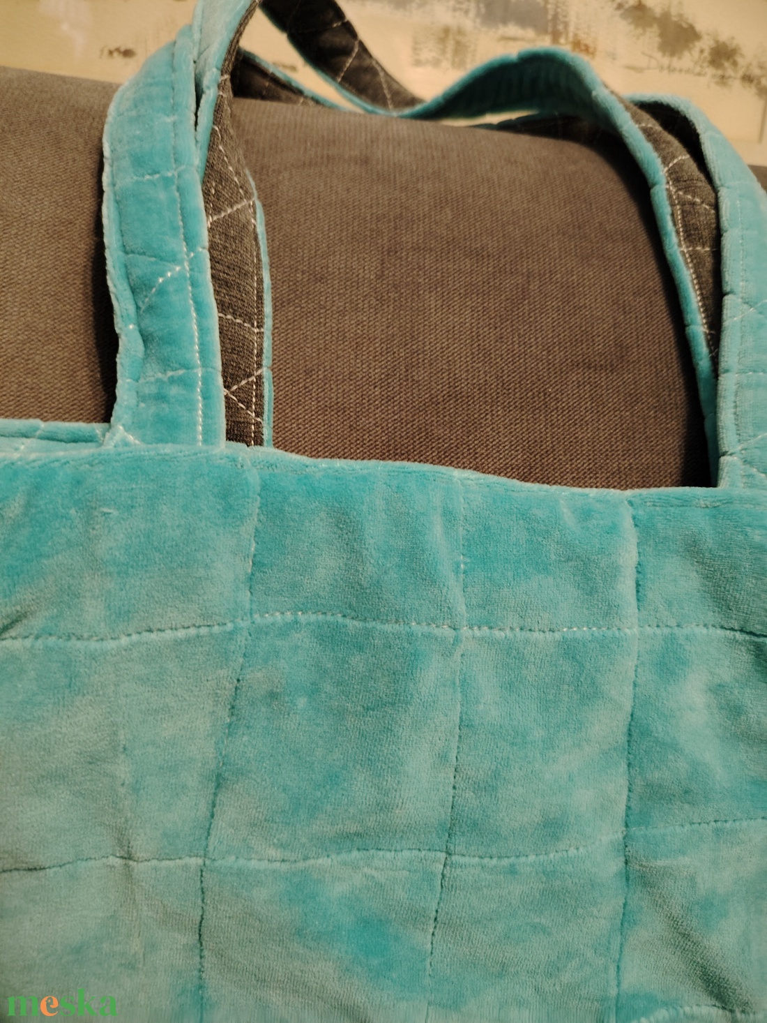 Kék színű medvés táska - táska & tok - bevásárlás & shopper táska - shopper, textiltáska, szatyor - Meska.hu